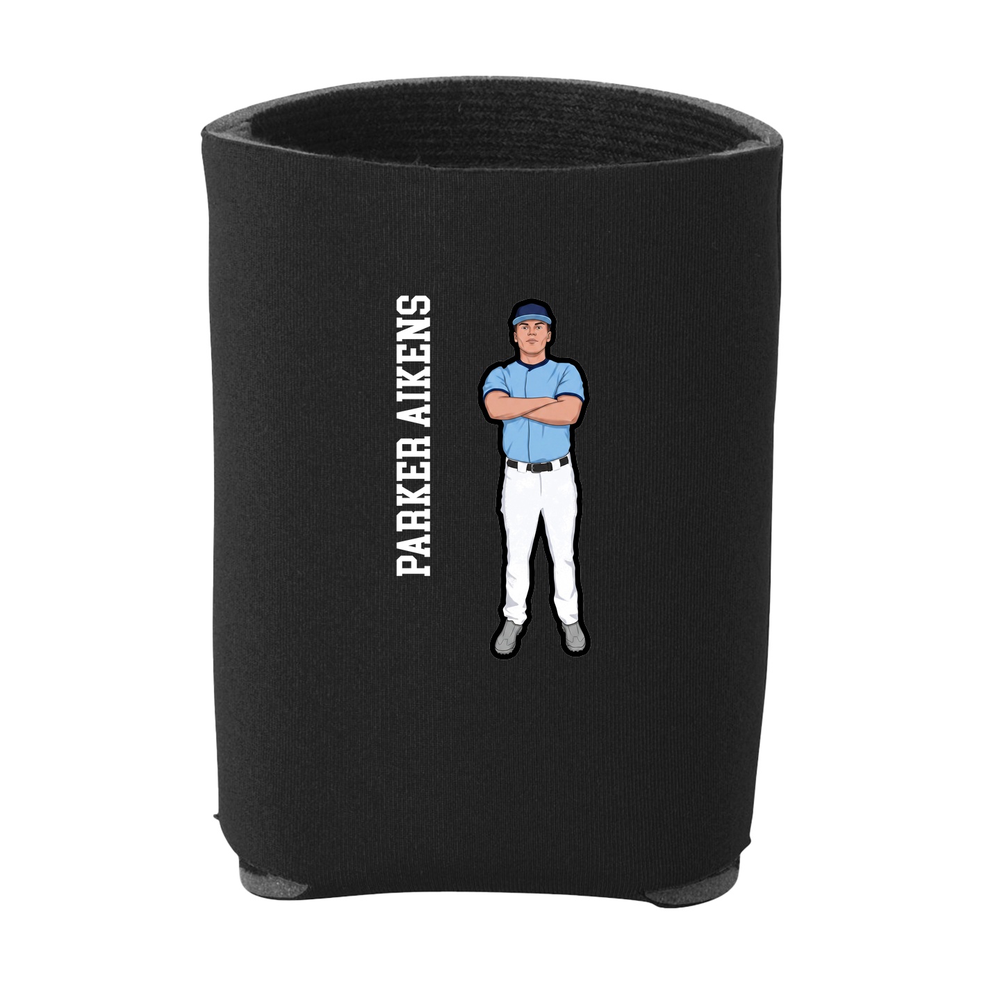 Can Holder — Name Vertical in Black