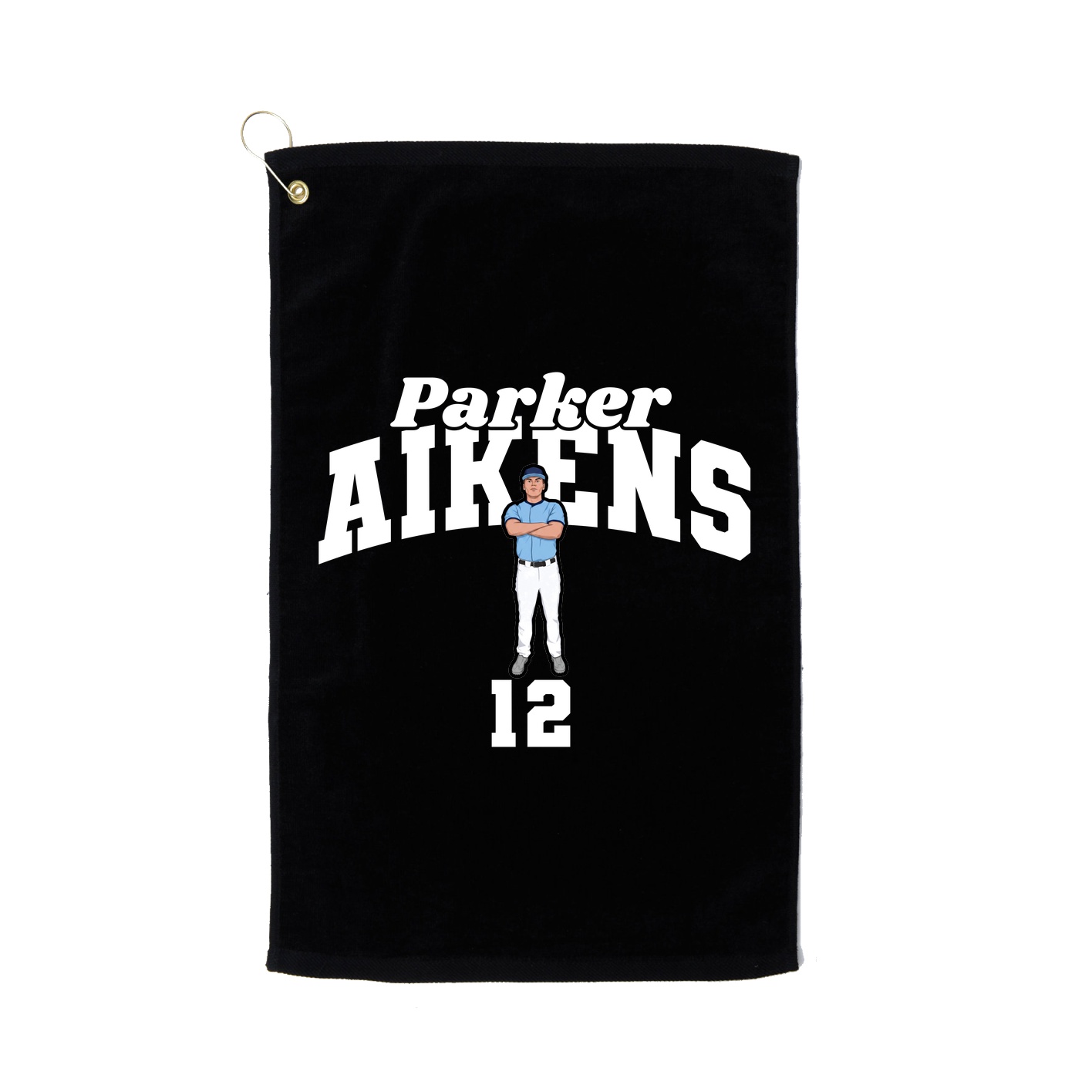 Golf Towel — Signature Arch in Black