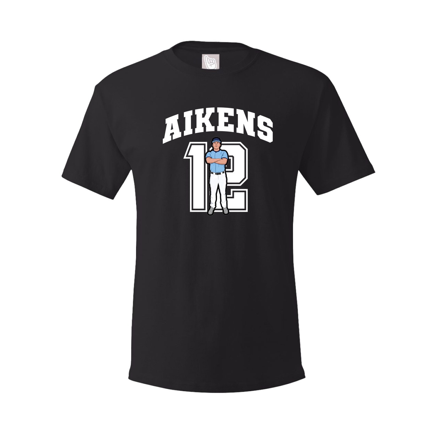 Youth Tee — Number in Black