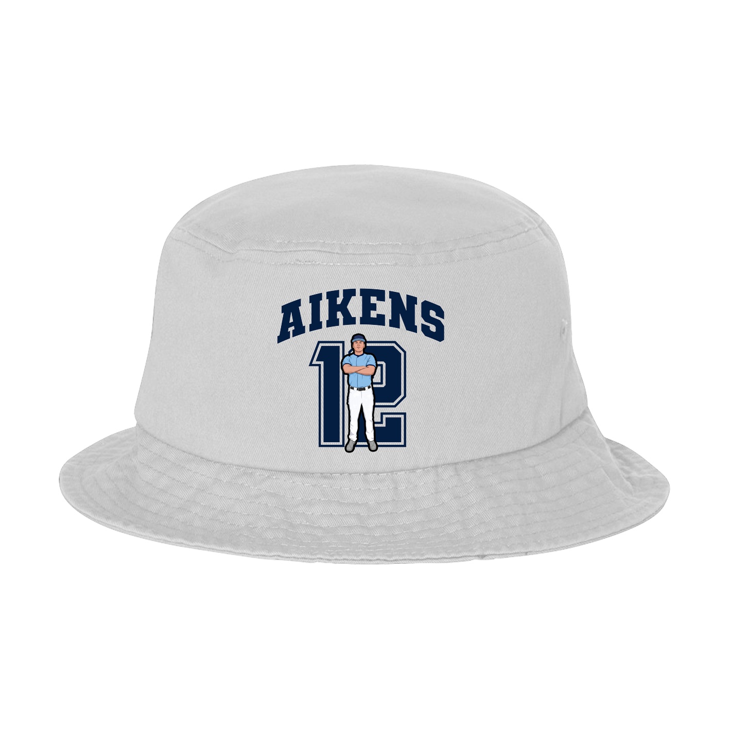 Bucket Cap — Number in White