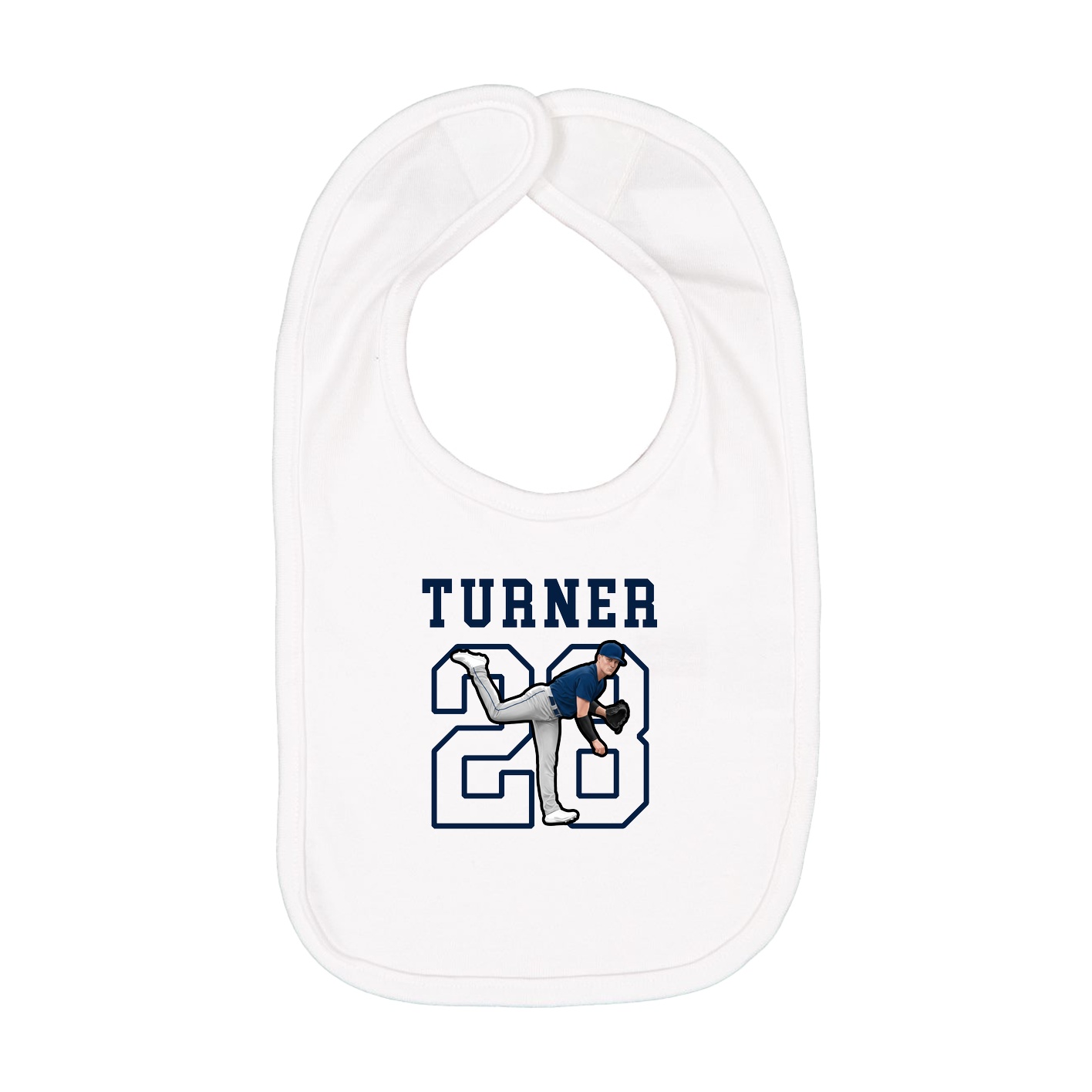 Infant Bib — Shirsey in White