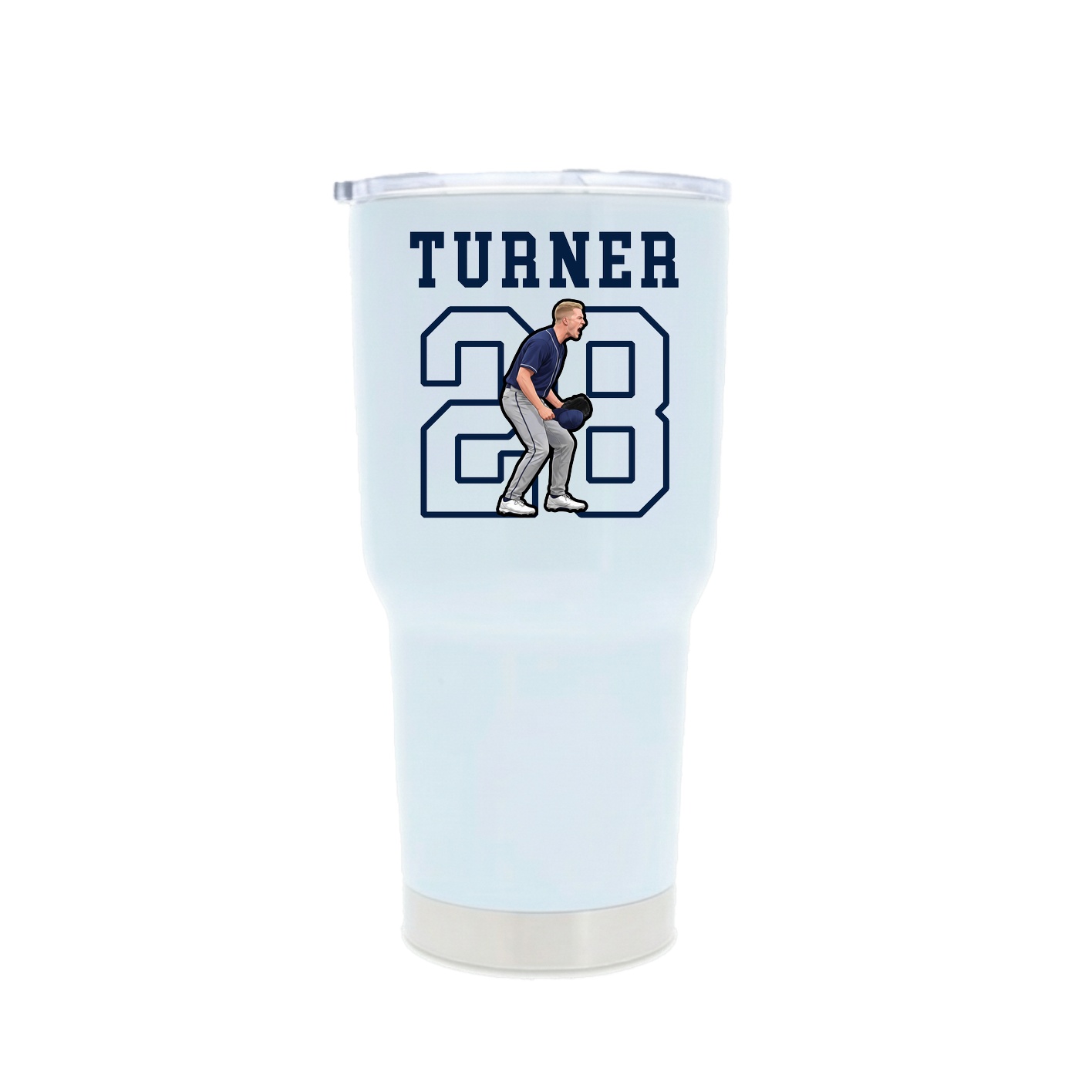 30oz Stainless Steel Tumbler — Shirsey in White