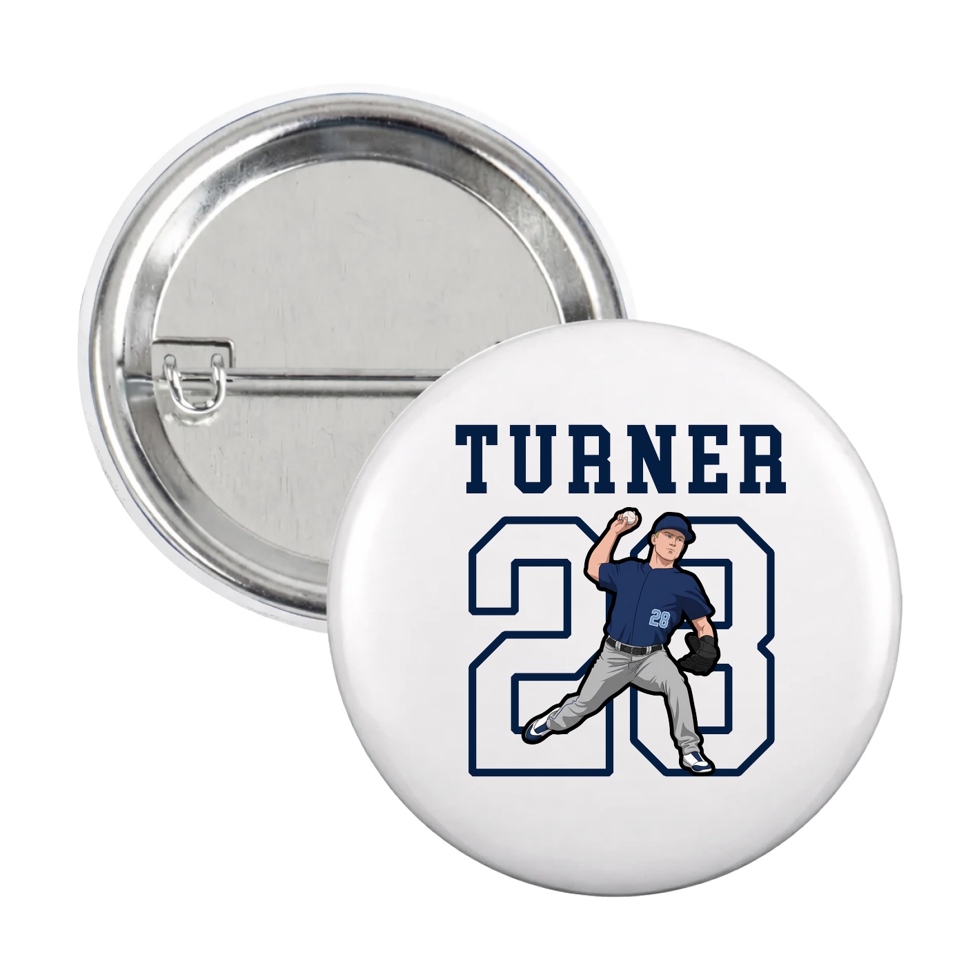 Game Day Button — Shirsey in White