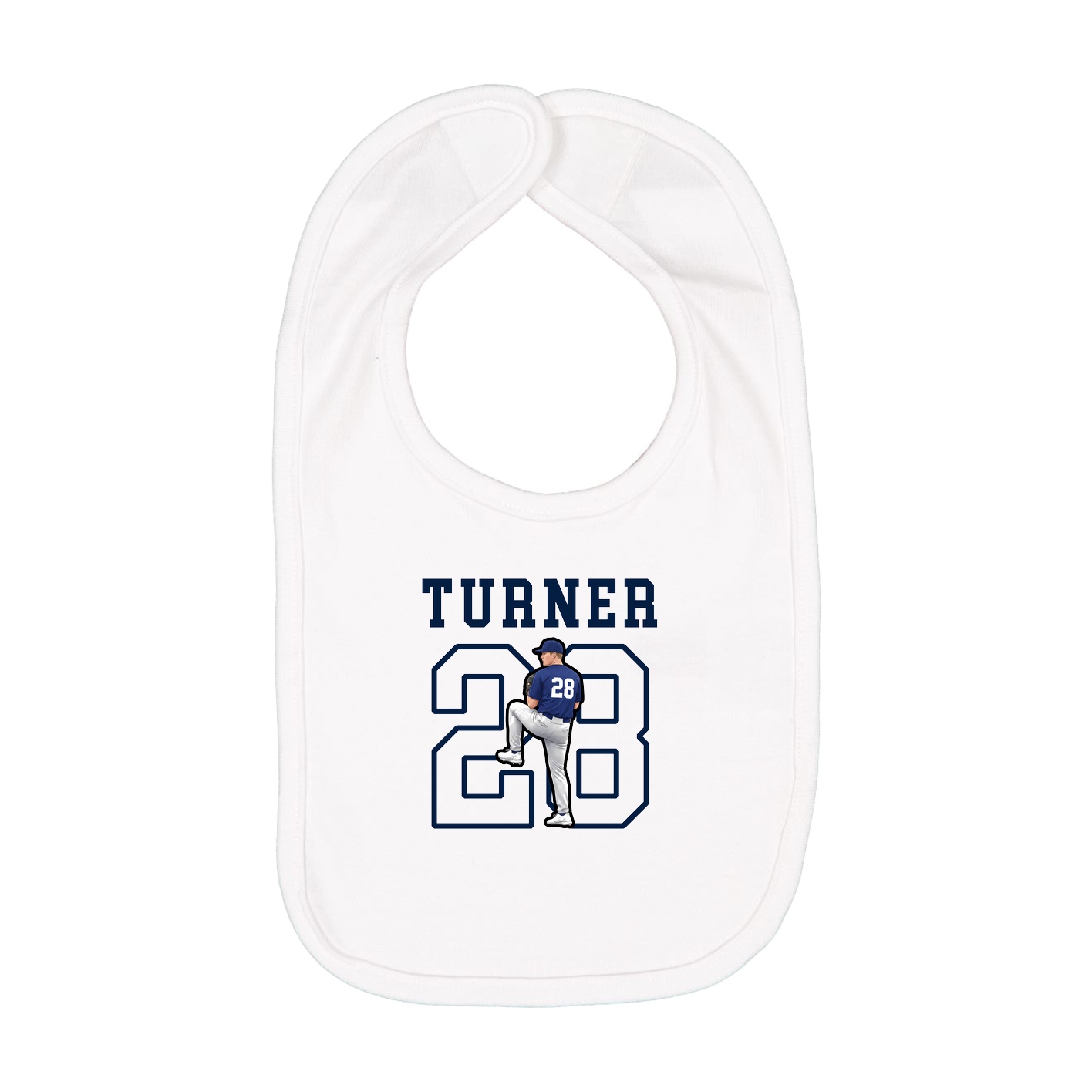 Infant Bib — Shirsey in White