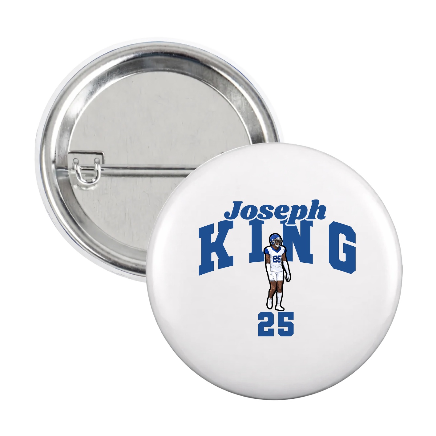 Game Day Button — Signature Arch in White