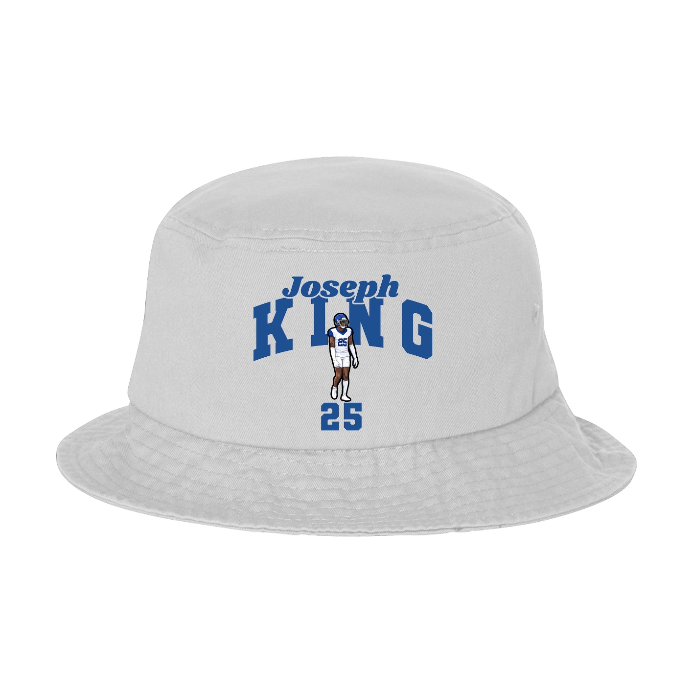 Bucket Cap — Signature Arch in White