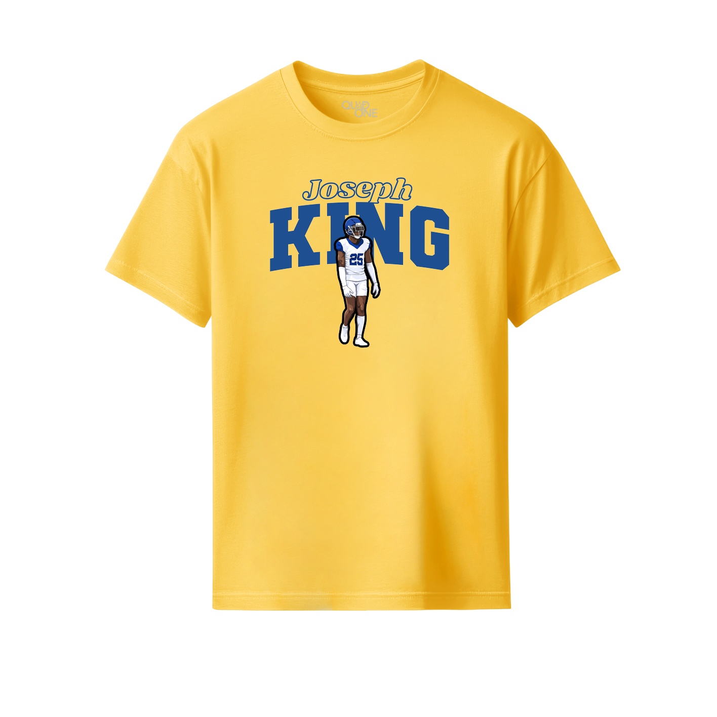 Youth Tee — Name Arch in Yellow