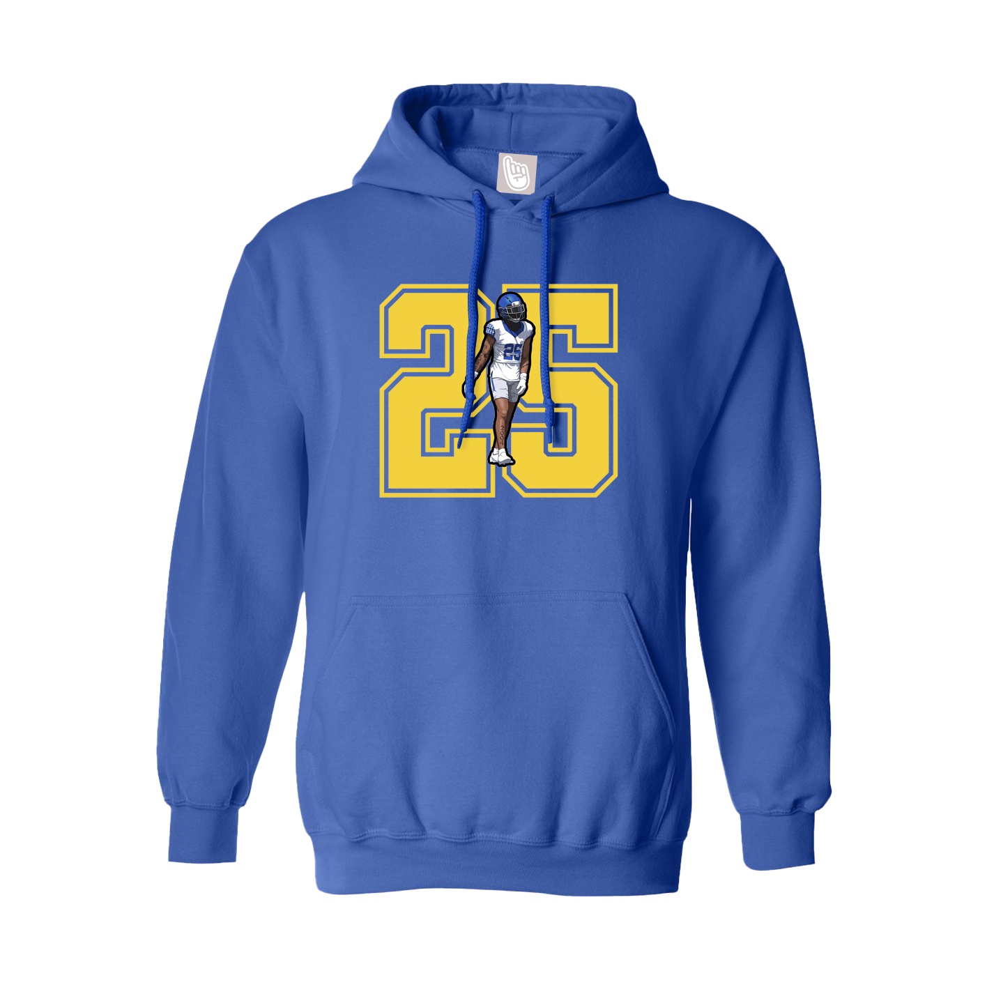 Hoodie — Number in Royal