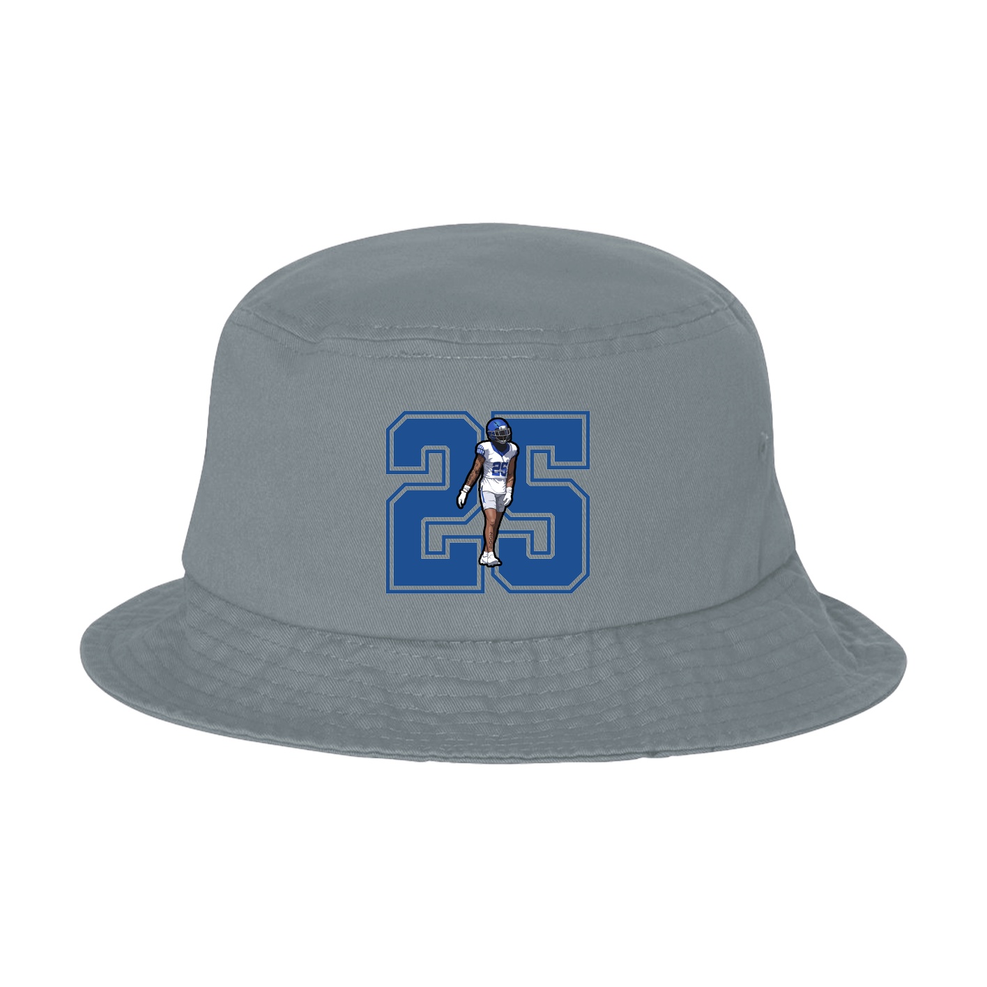 Bucket Cap — Number in Grey