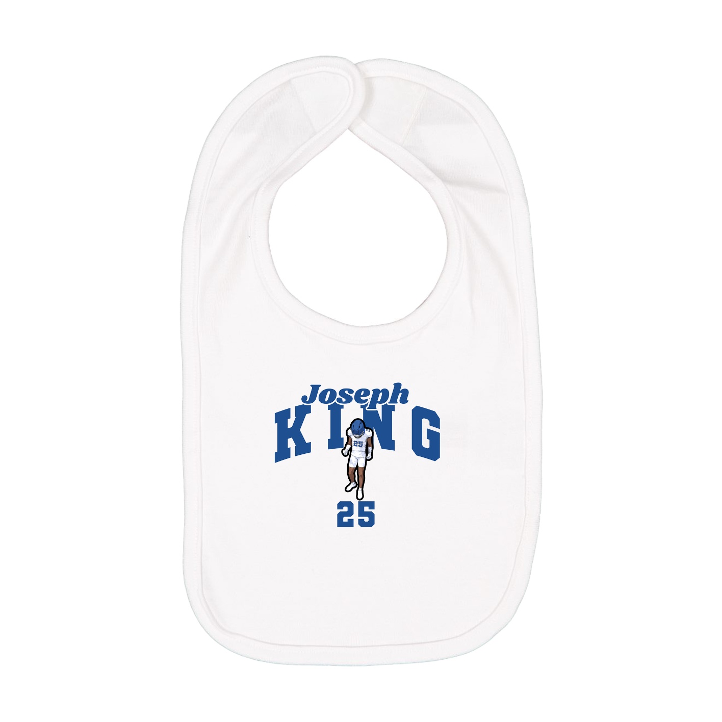 Infant Bib — Signature Arch in White