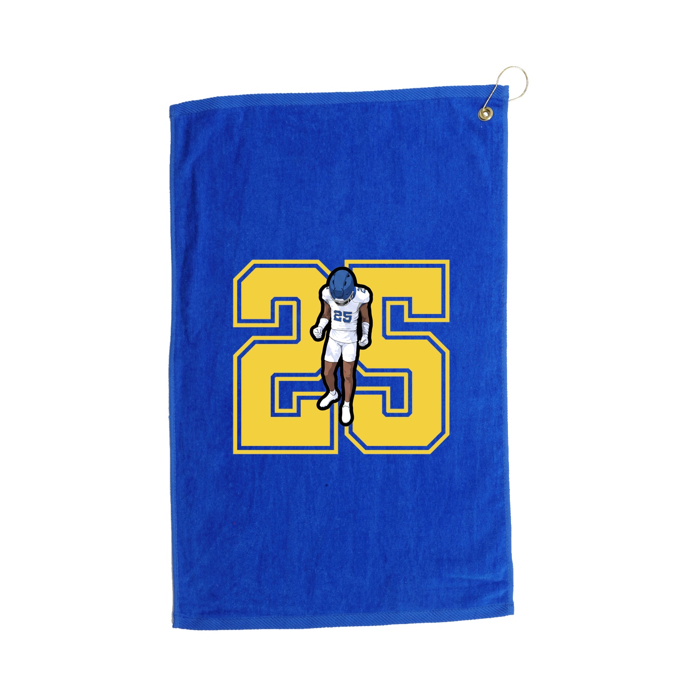 Golf Towel — Number in Royal