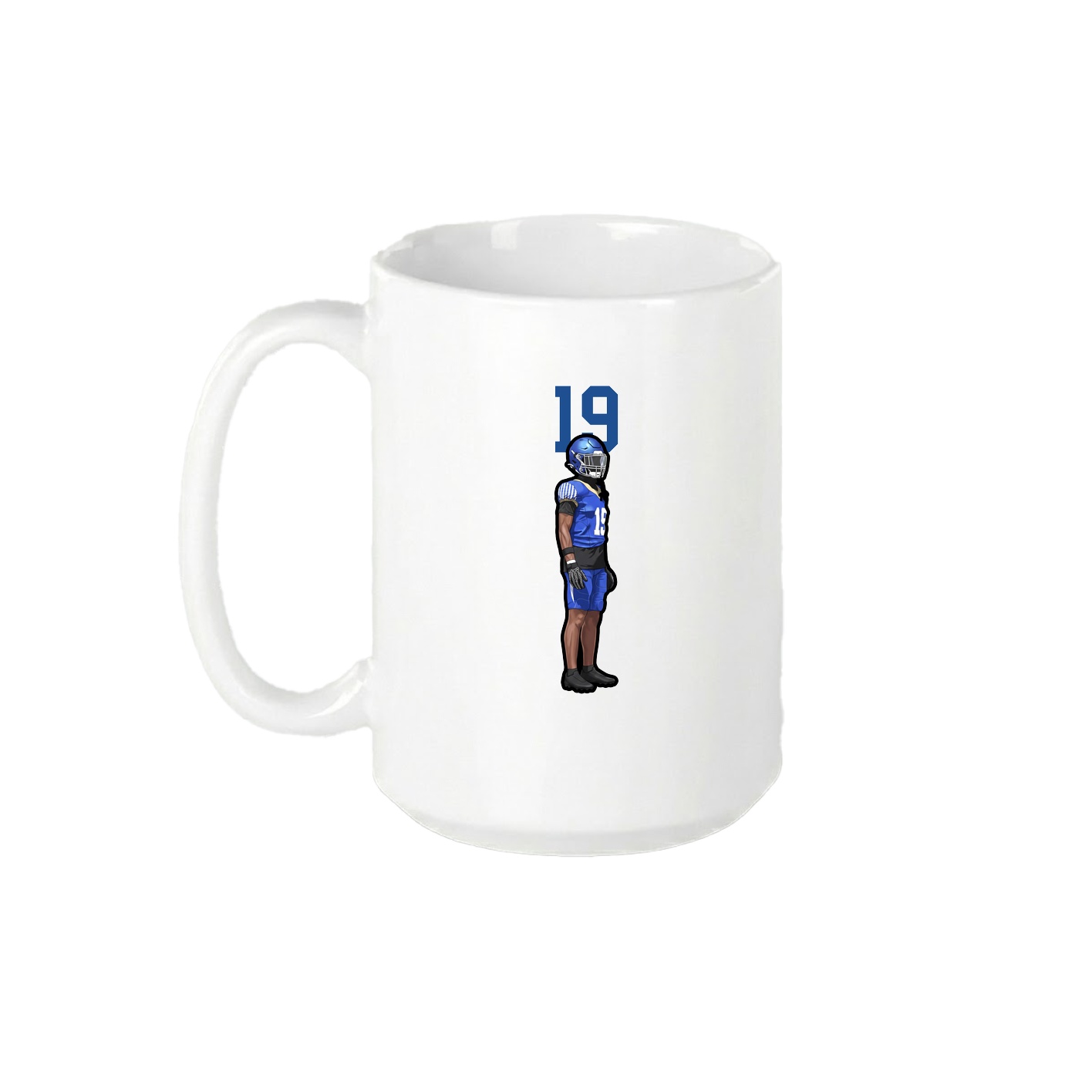 15oz Coffee Mug — Number Top in White