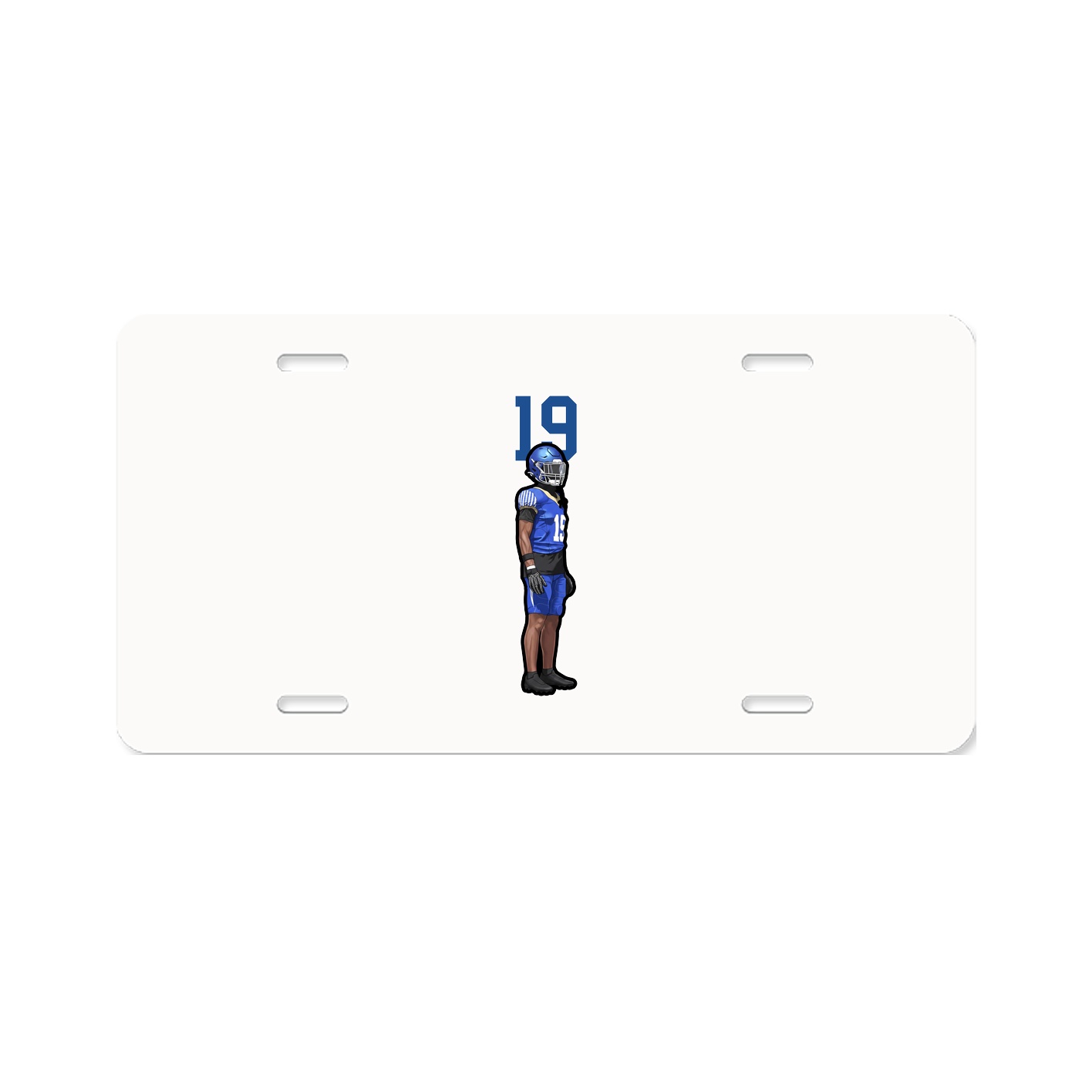 License Plate — Number Top in Classic