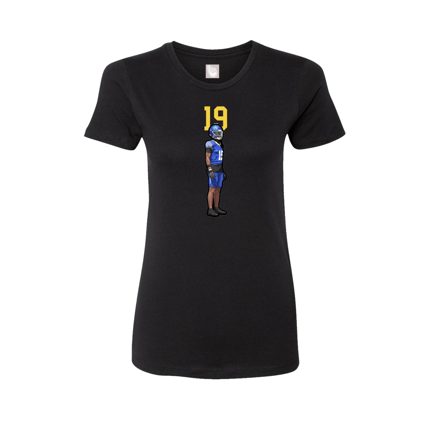 Womens Tee — Number Top in Black