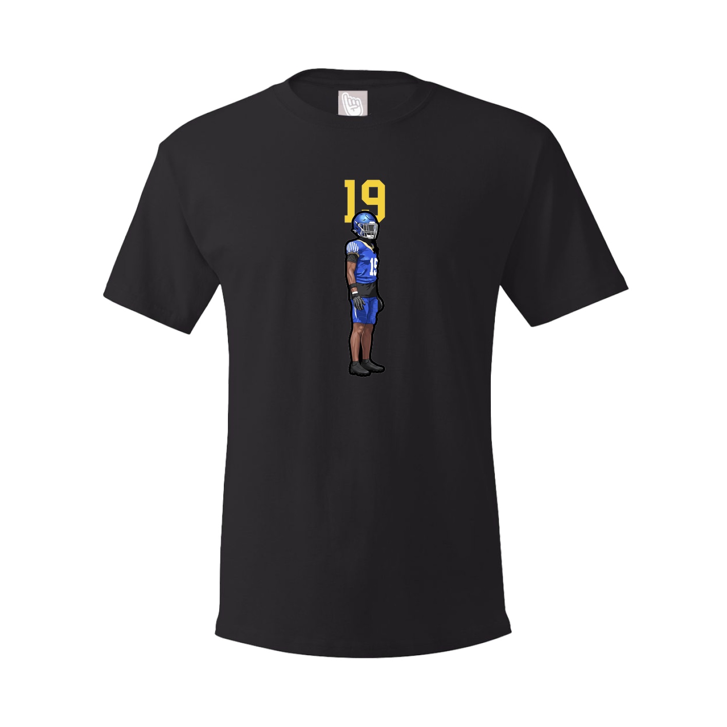 Youth Tee — Number Top in Black