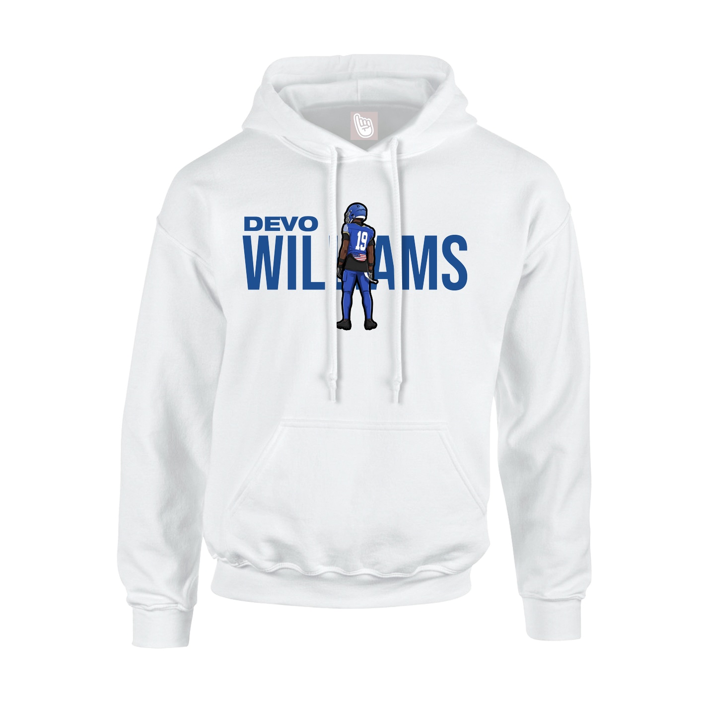 Hoodie — Player Name in White