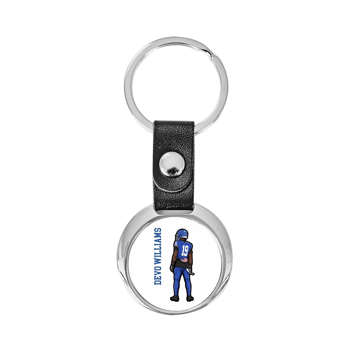 Key Chain — Name Vertical in Classic