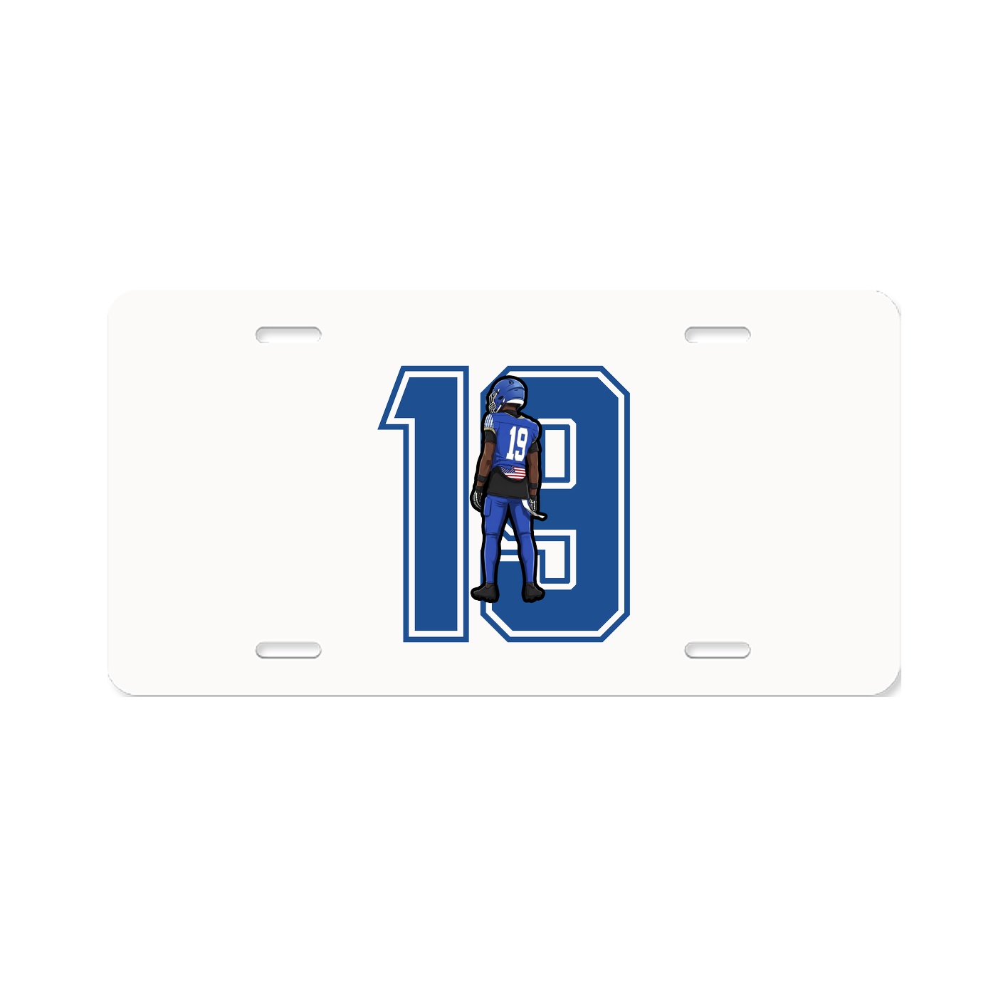 License Plate — Number in Classic