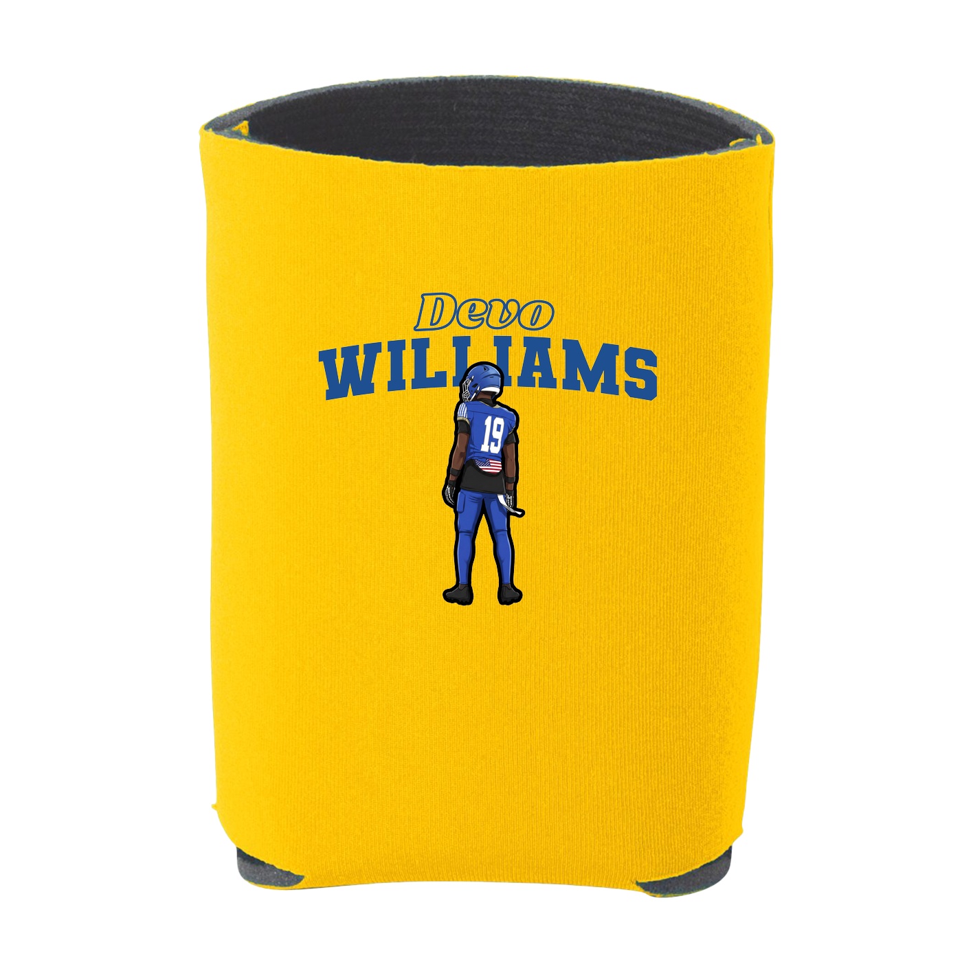 Can Holder — Name Arch in Yellow
