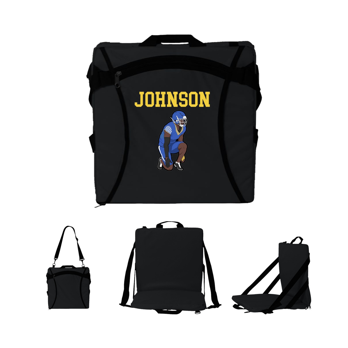 Folding Stadium Seat — Shirsey in Black