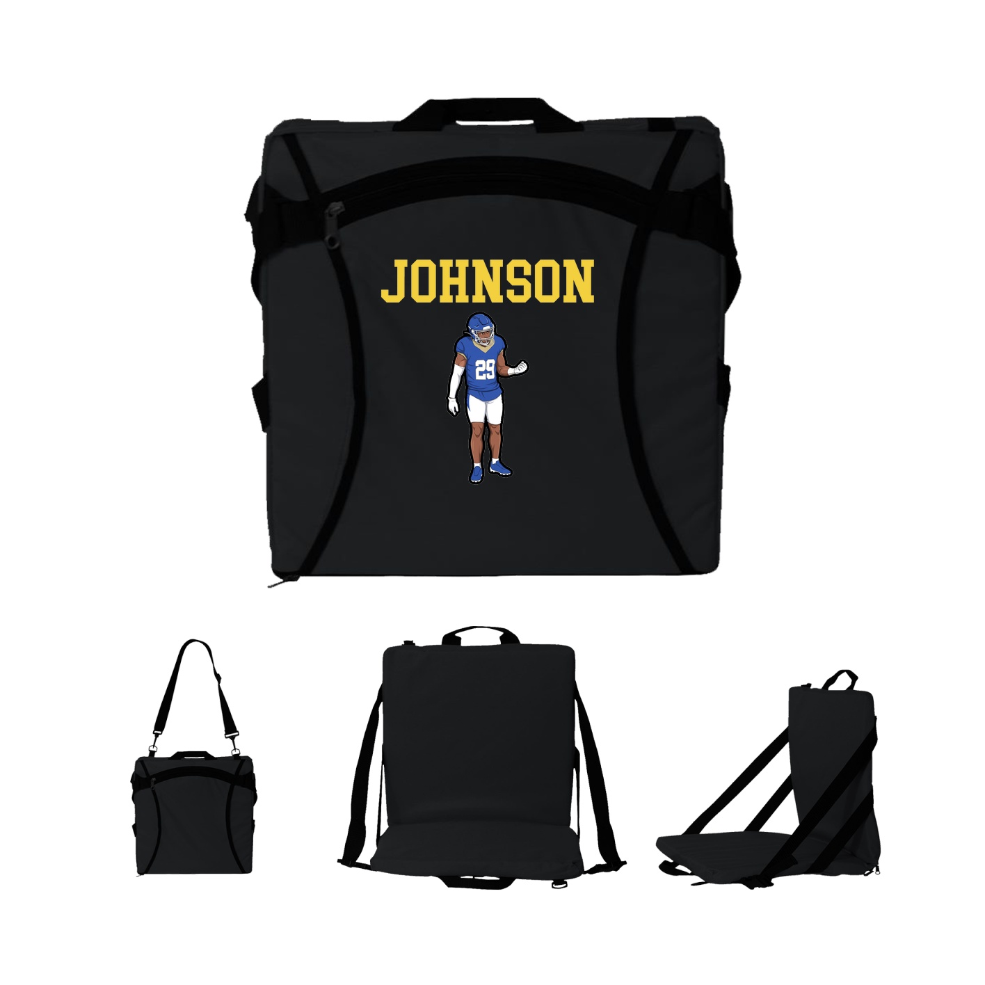 Folding Stadium Seat — Shirsey in Black
