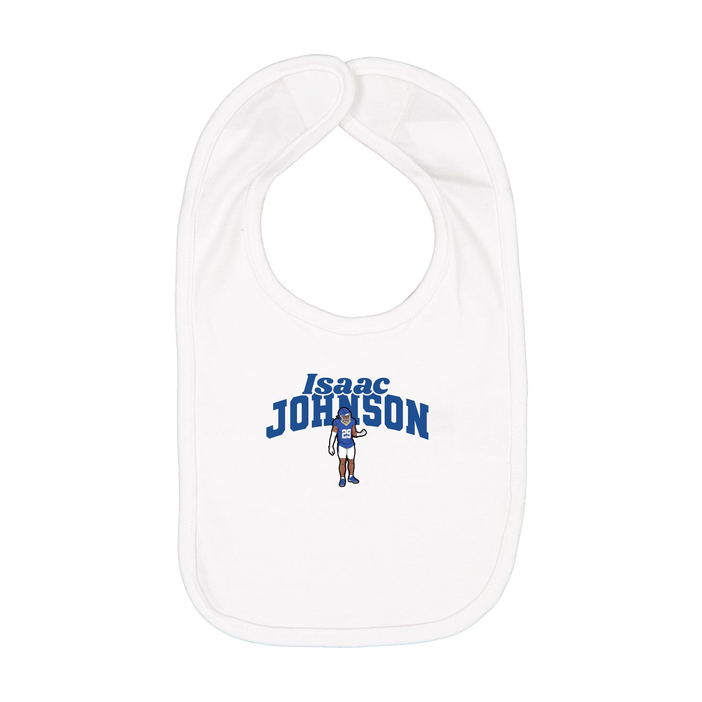 Infant Bib — Signature Arch in White