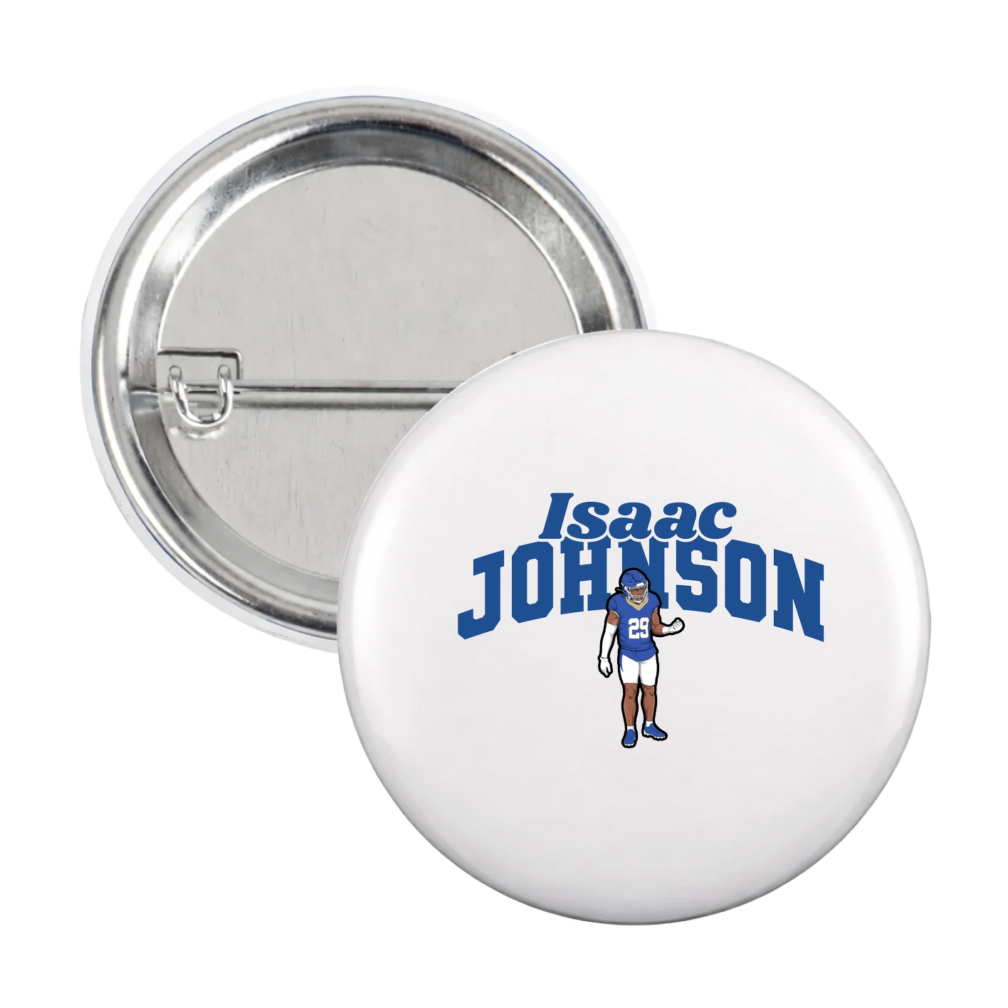 Game Day Button — Signature Arch in White