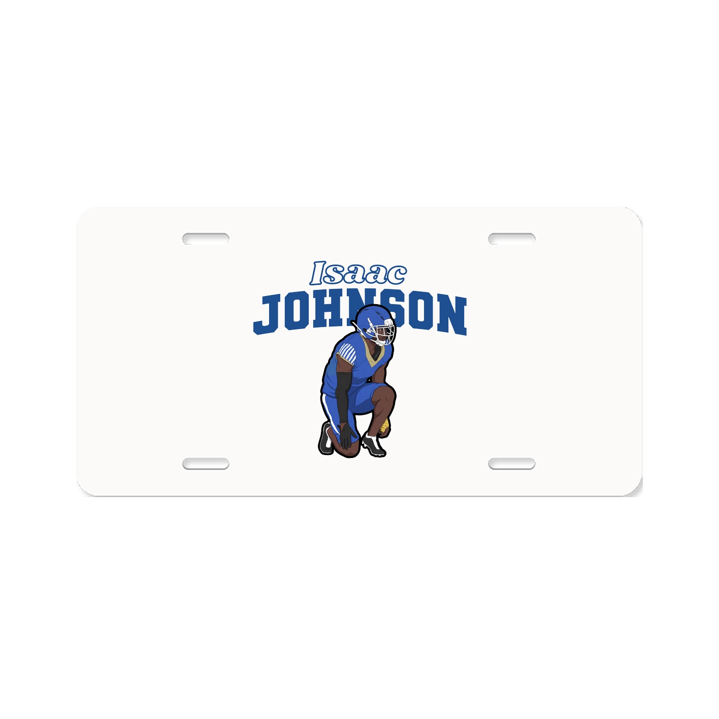 License Plate — Name Arch in Classic