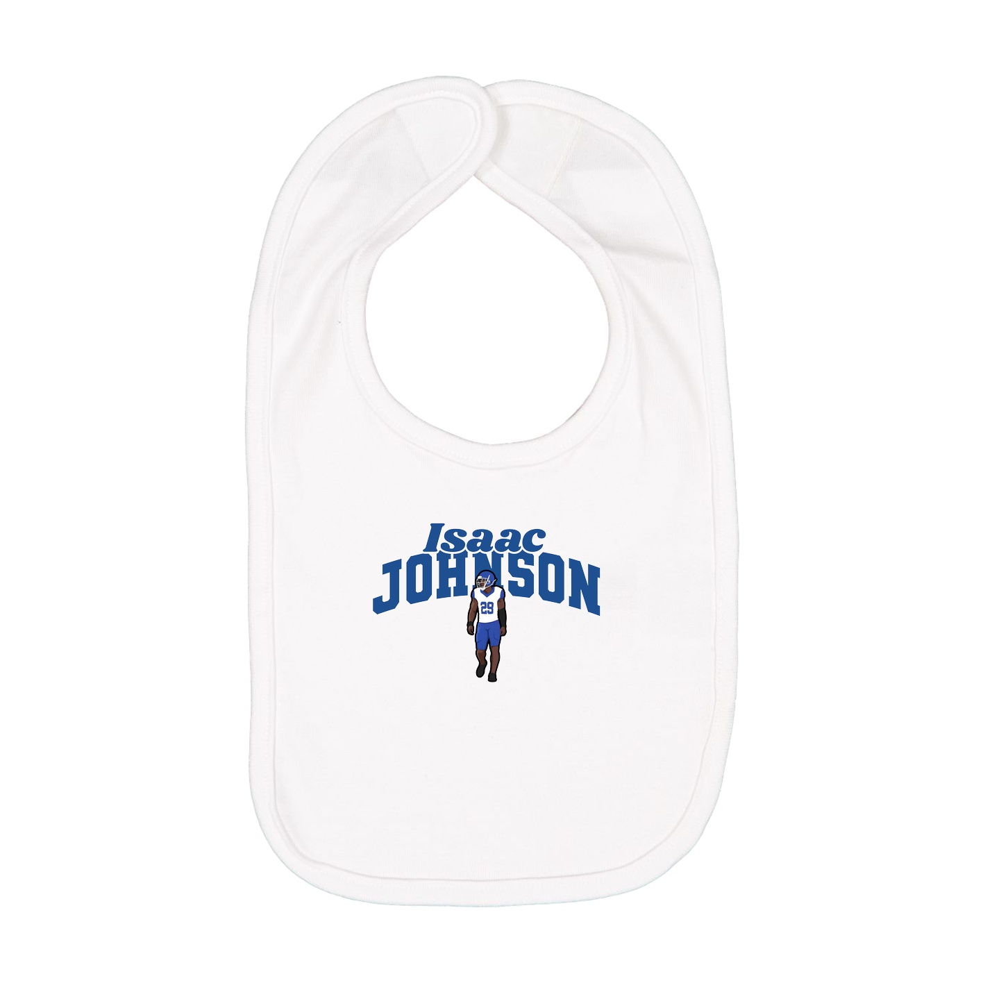 Infant Bib — Signature Arch in White