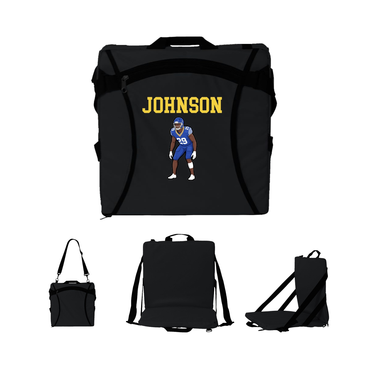 Folding Stadium Seat — Shirsey in Black