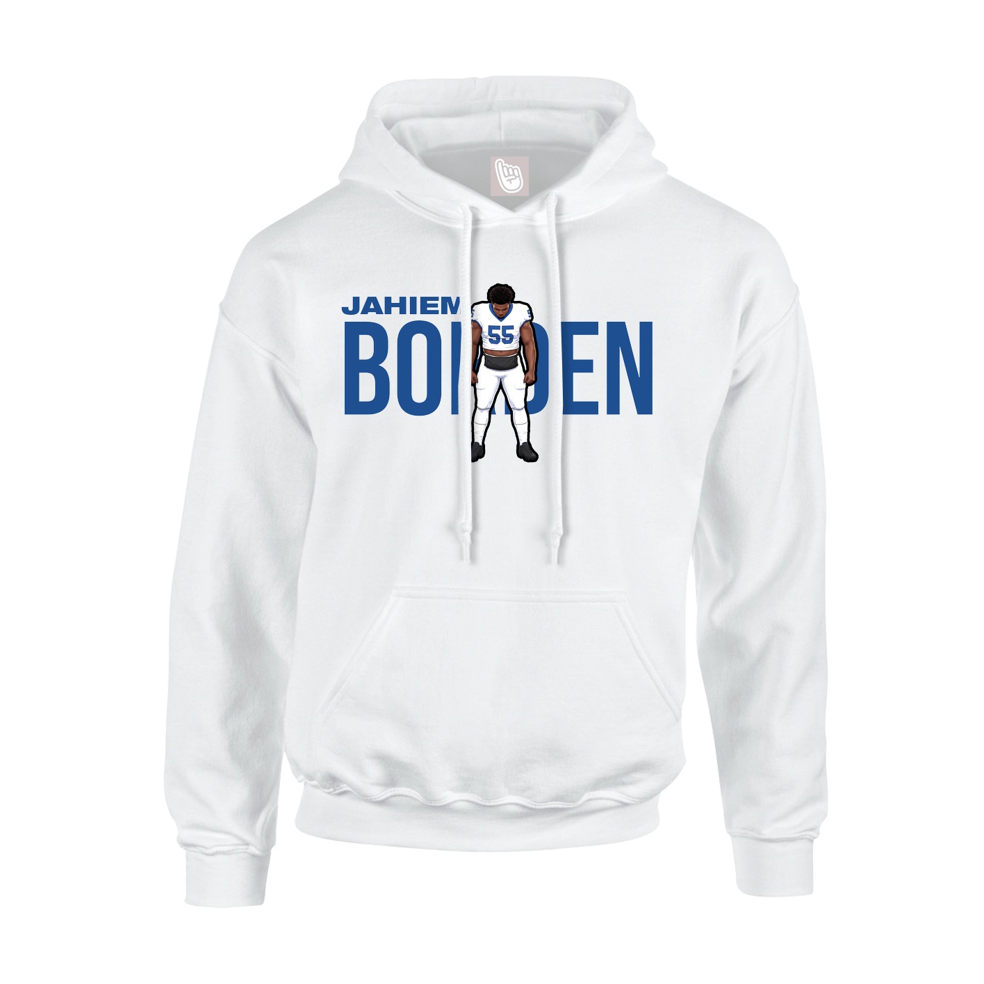 Youth Hoodie — Player Name in White
