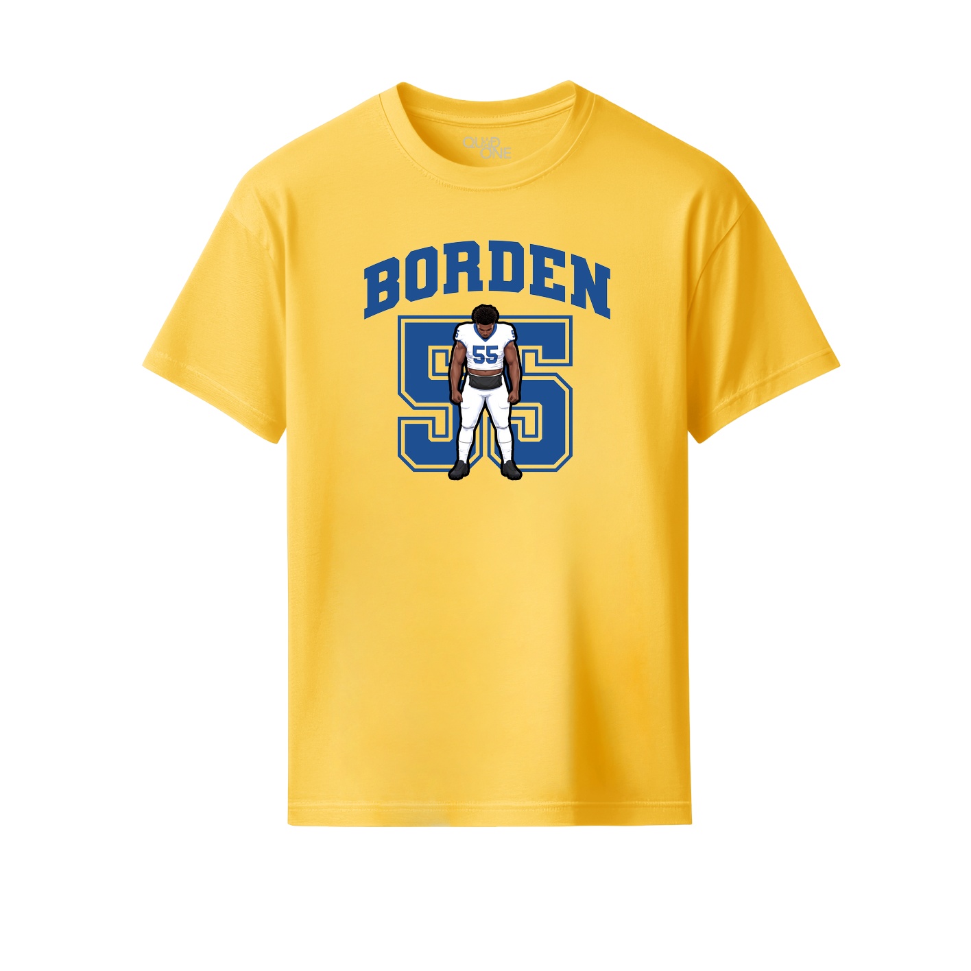 Youth Tee — Number in Yellow