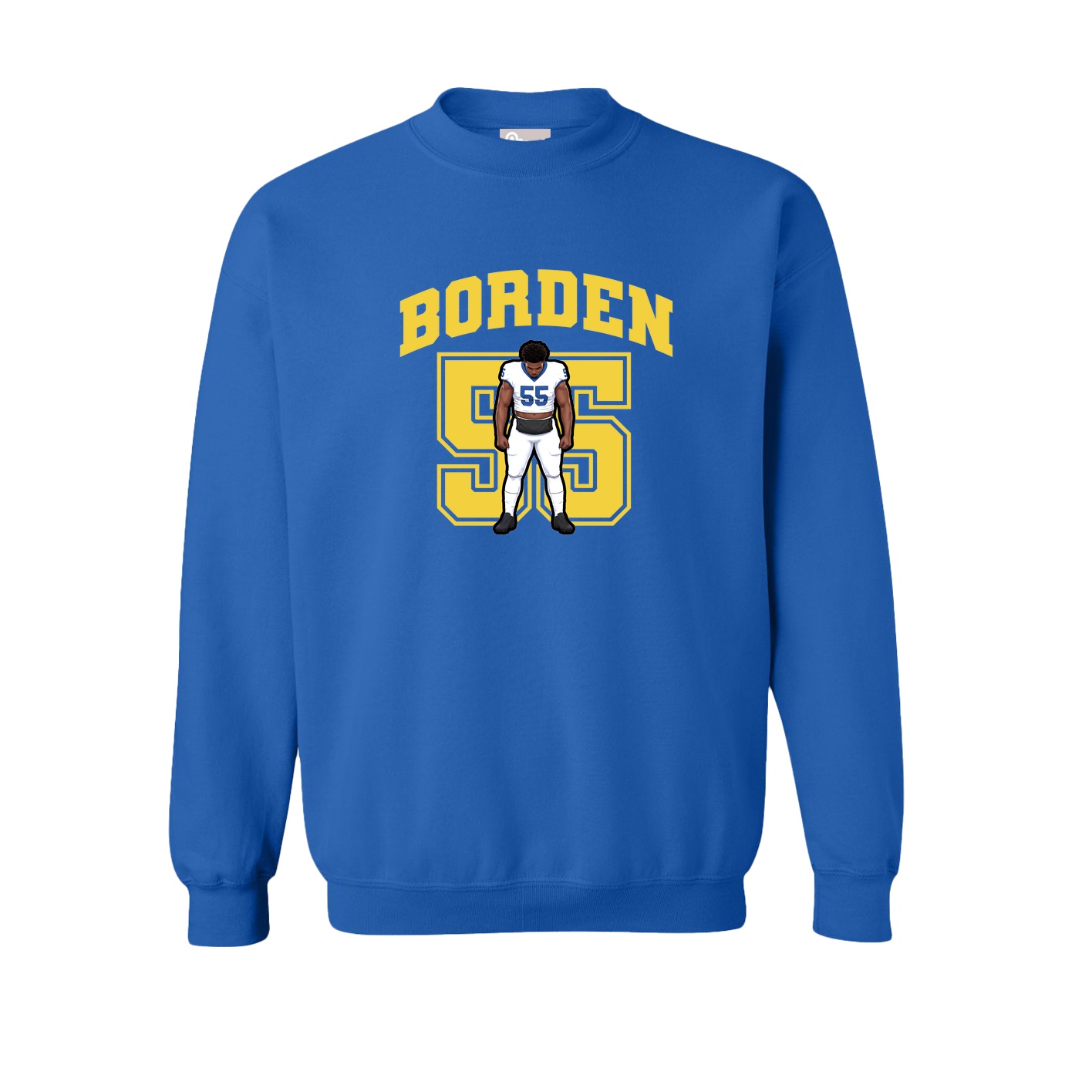 Fleece Crew — Number in Royal