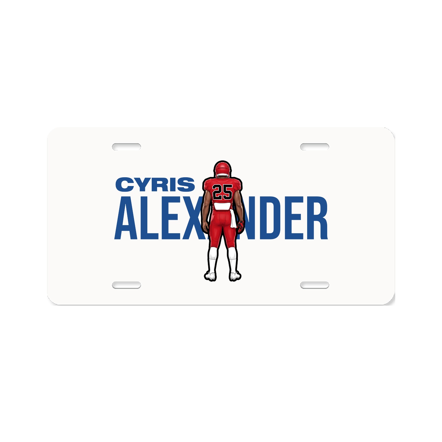 License Plate — Player Name in Classic