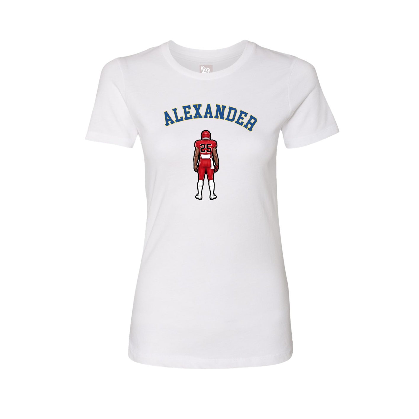 Fitted Women's Tee — Shirsey Arch in White