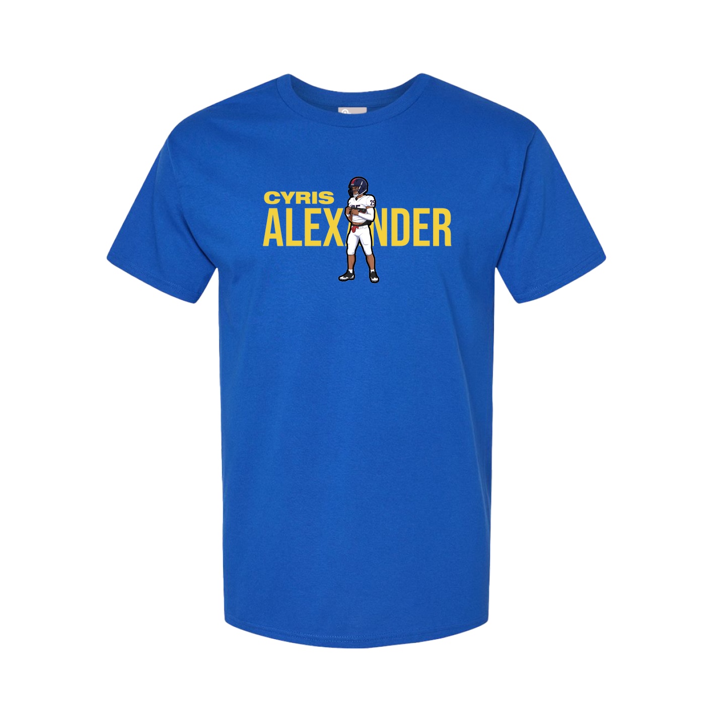 Youth Tee — Player Name in Royal