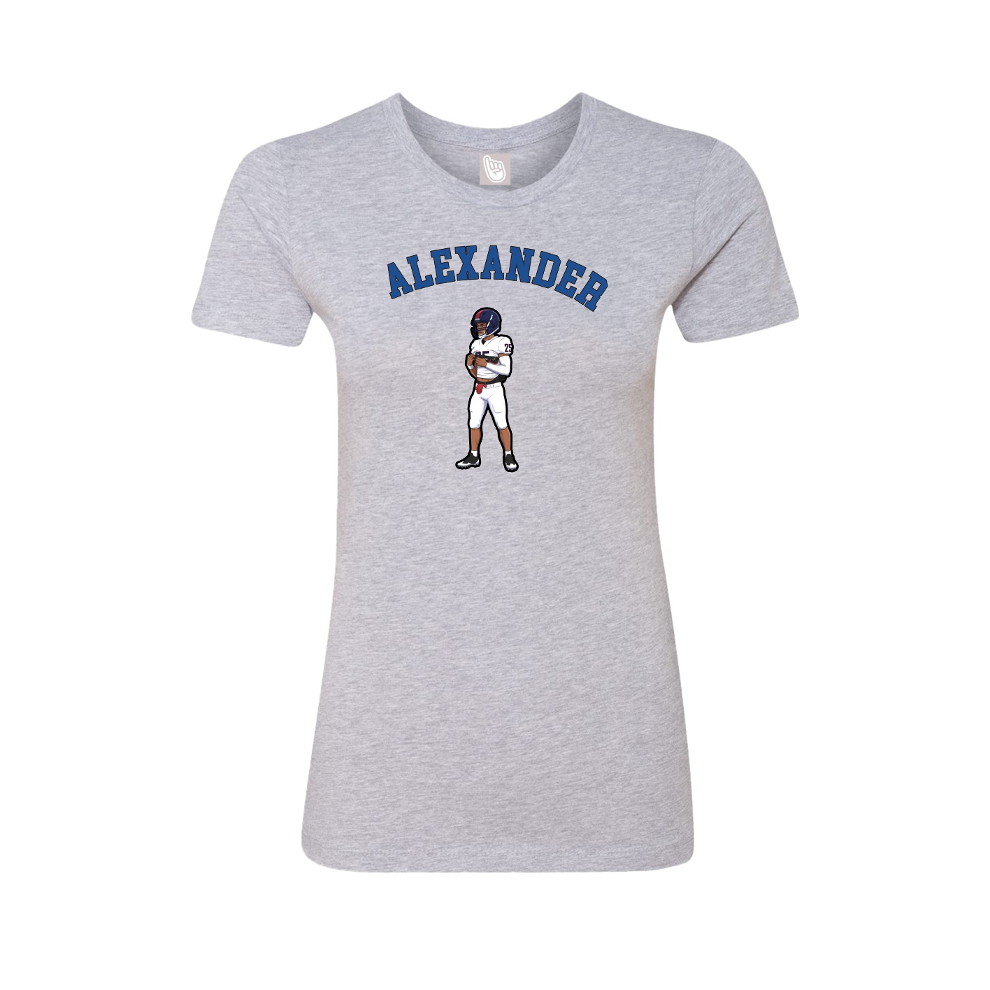 Fitted Women's Tee — Shirsey Arch in Grey