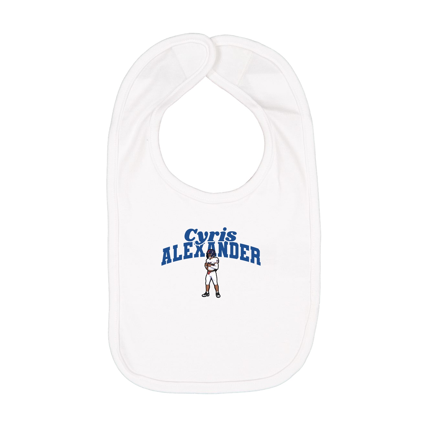 Infant Bib — Signature Arch in White