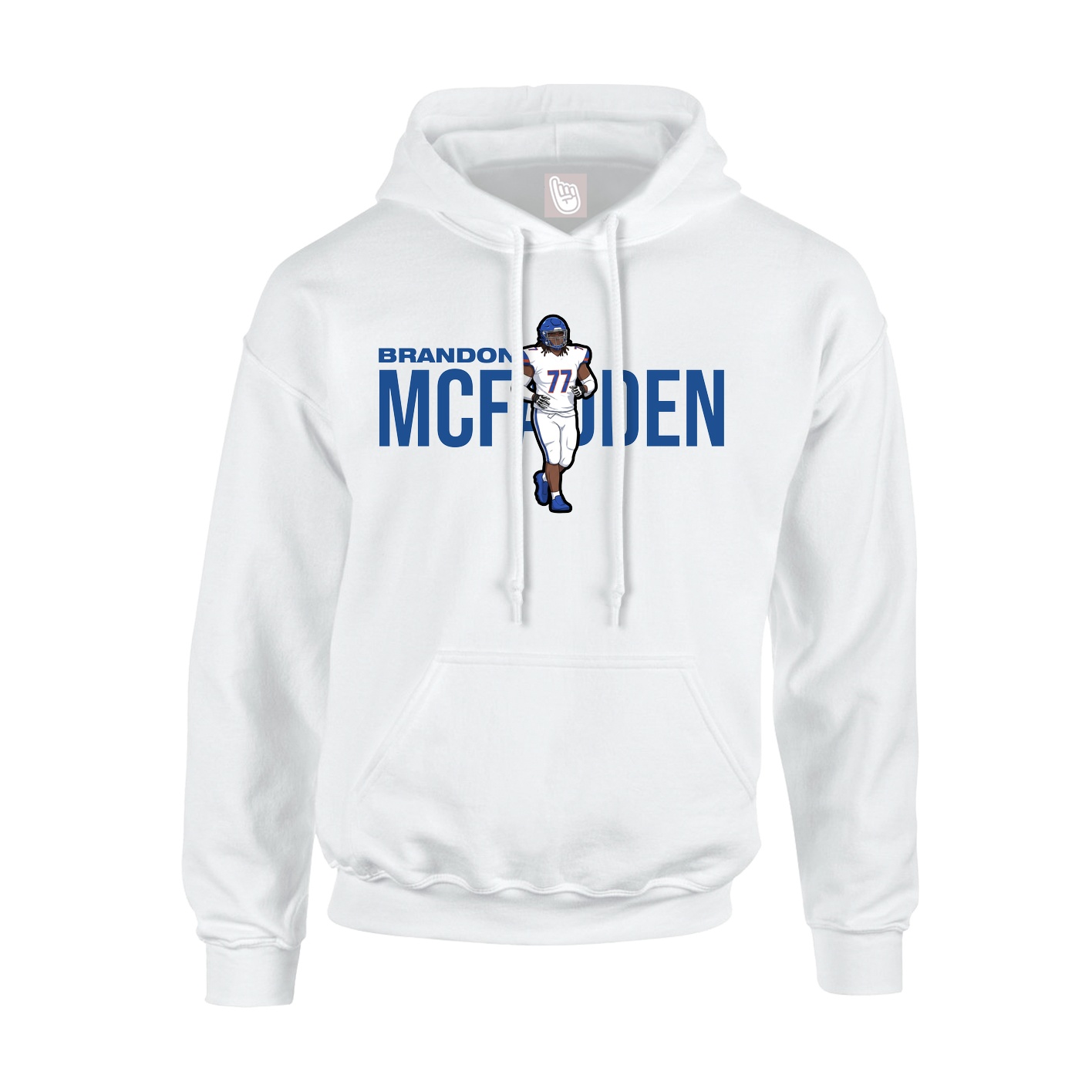 Hoodie — Player Name in White