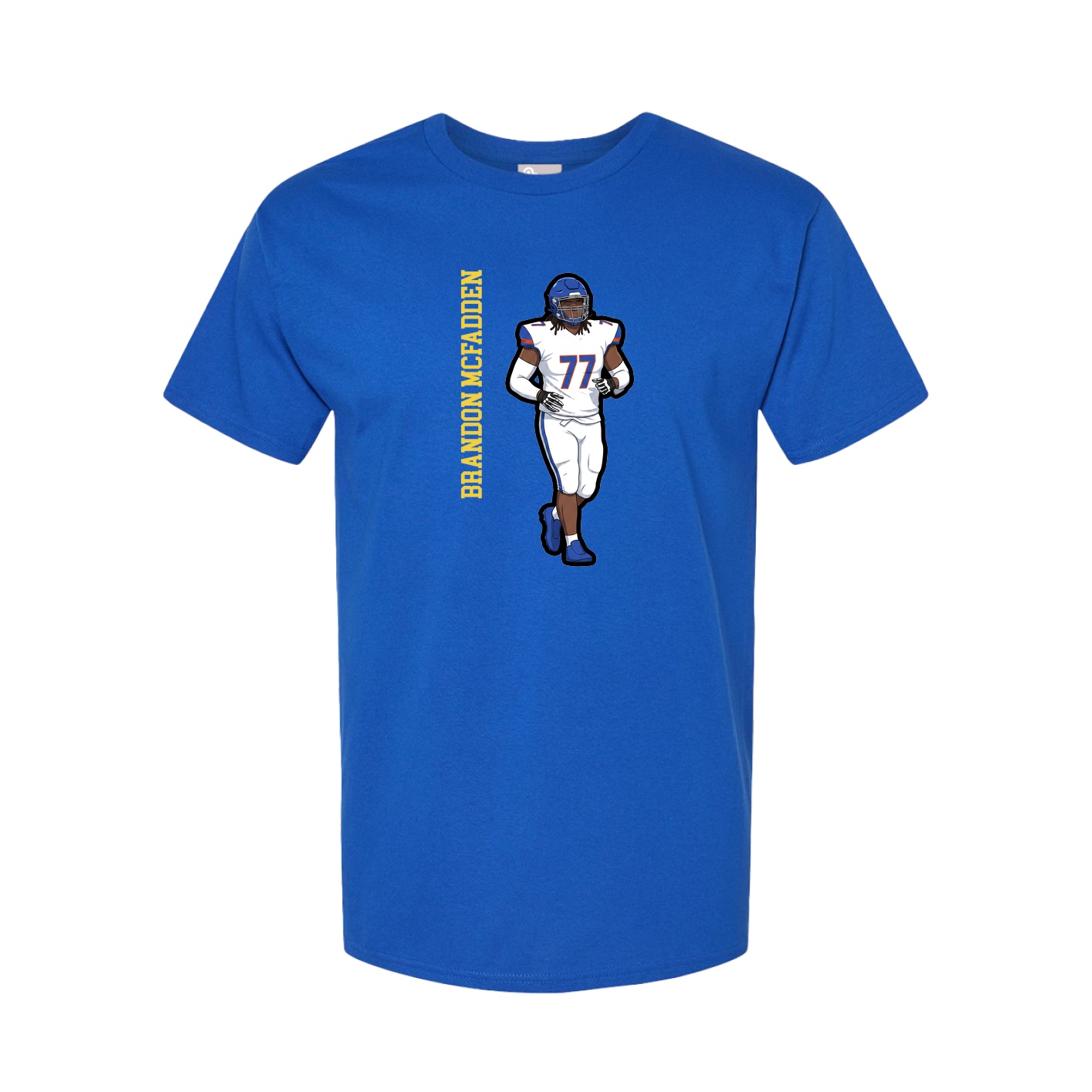 Tee — Name Vertical in Royal
