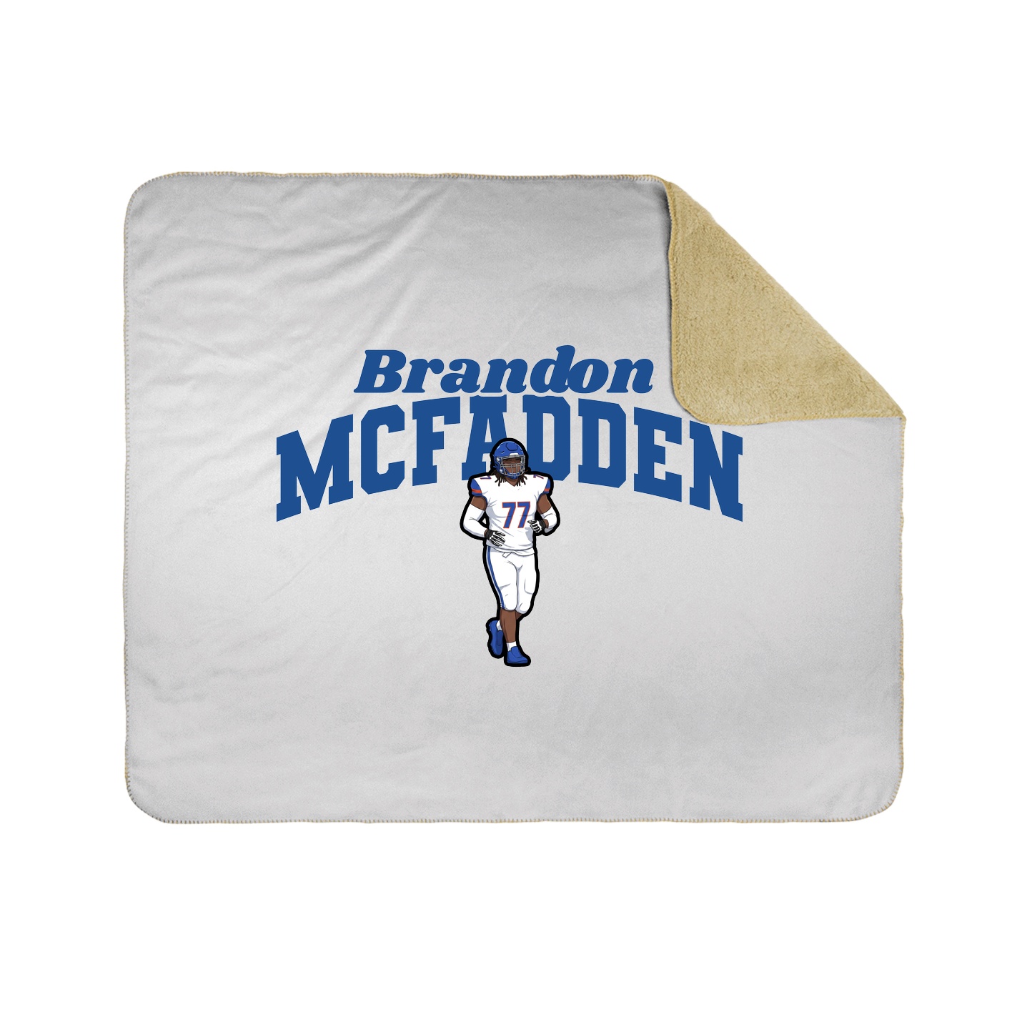 Throw Blanket — Signature Arch in White