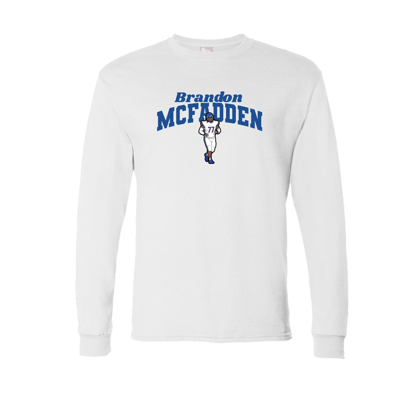 Long Sleeve Tee — Signature Arch in White