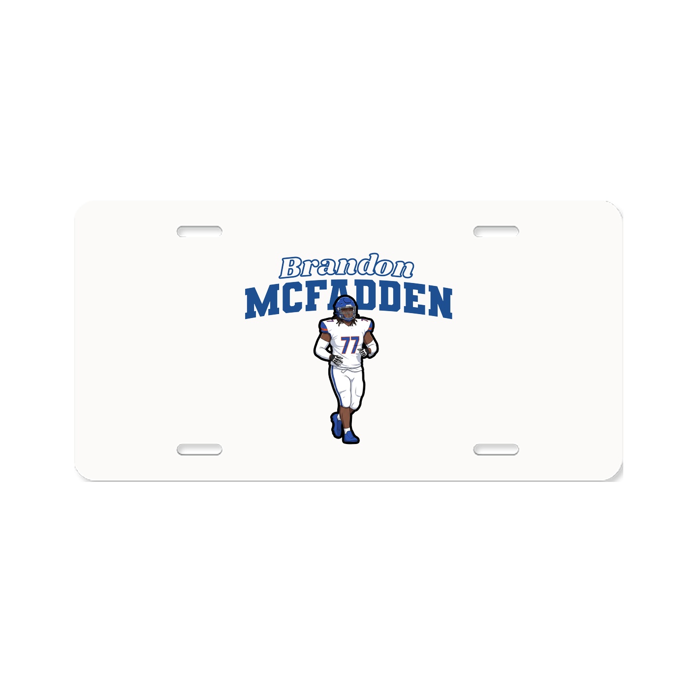 License Plate — Name Arch in Classic