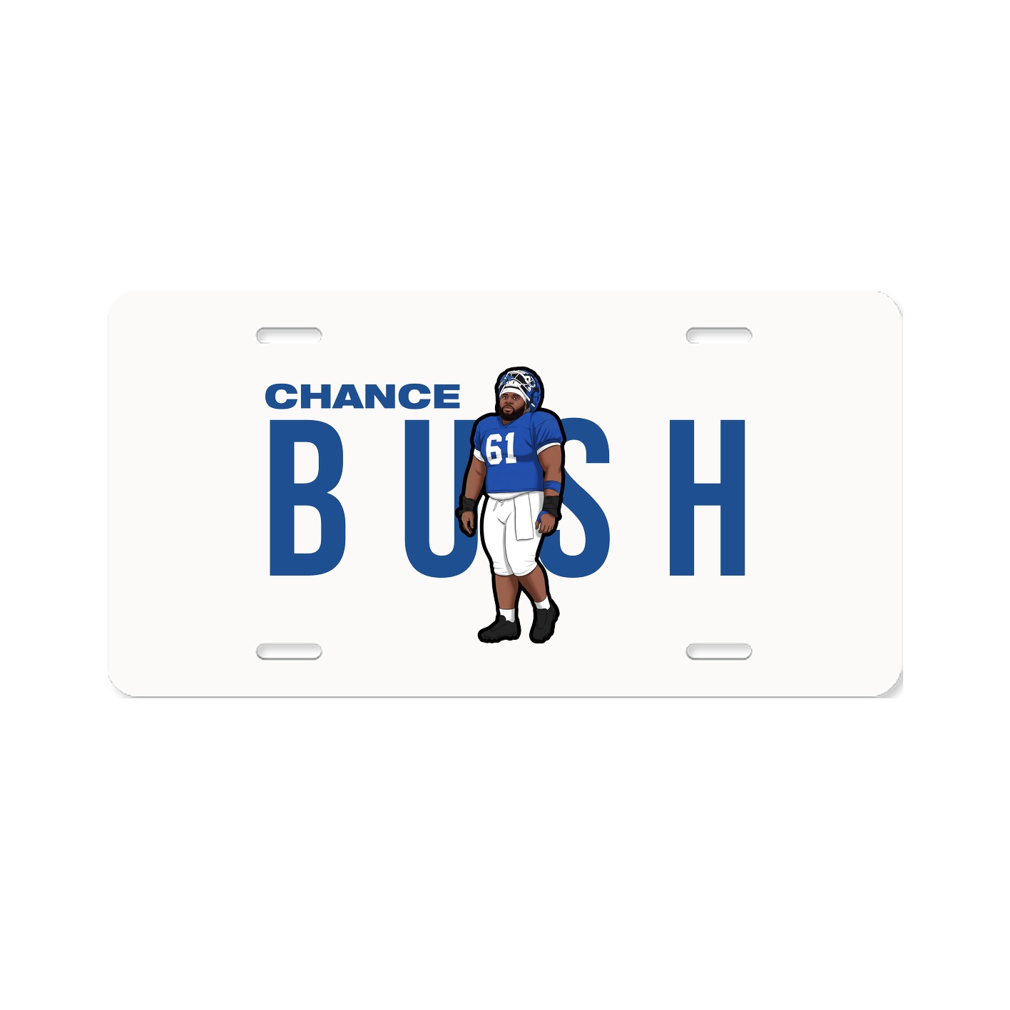 License Plate — Player Name in Classic