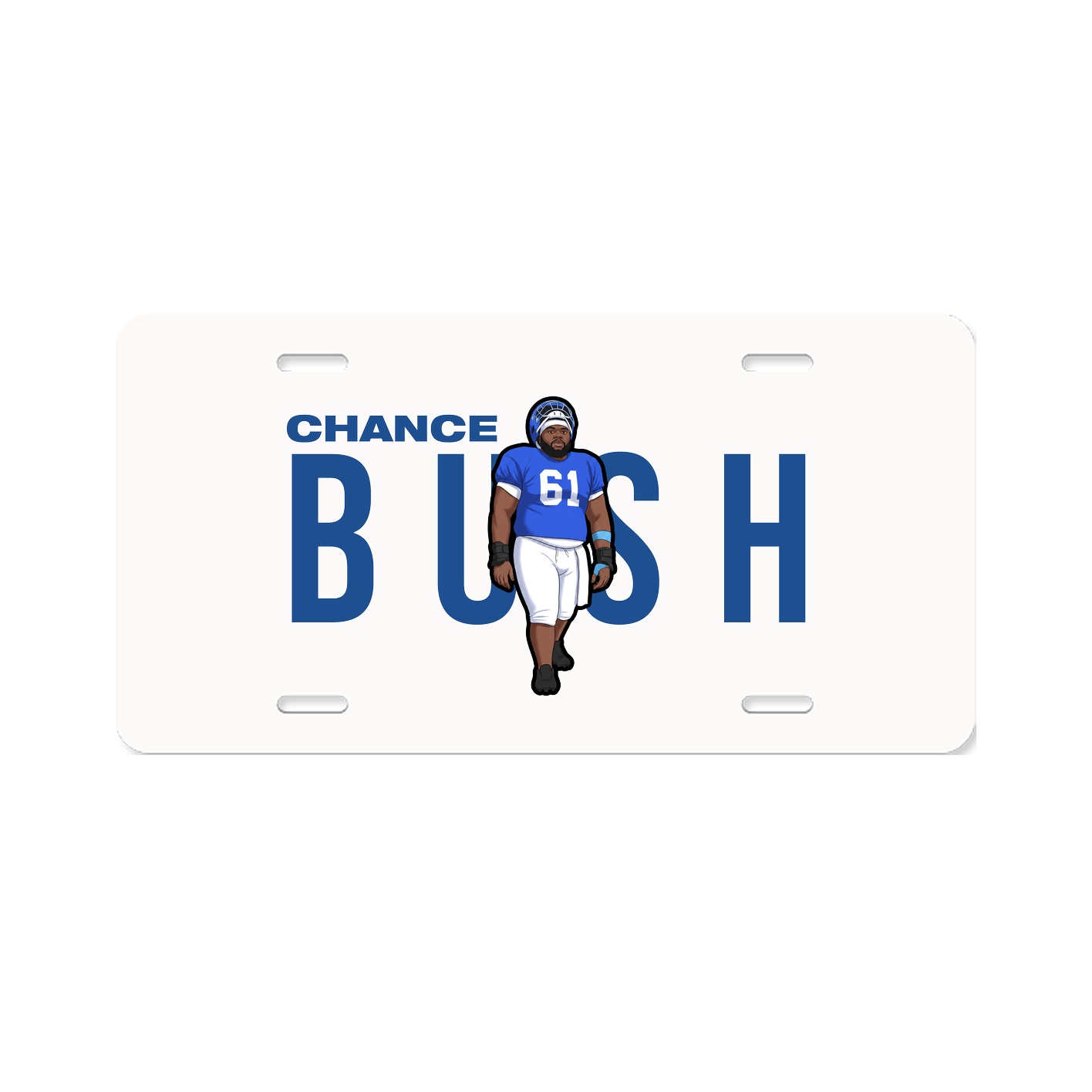 License Plate — Player Name in Classic