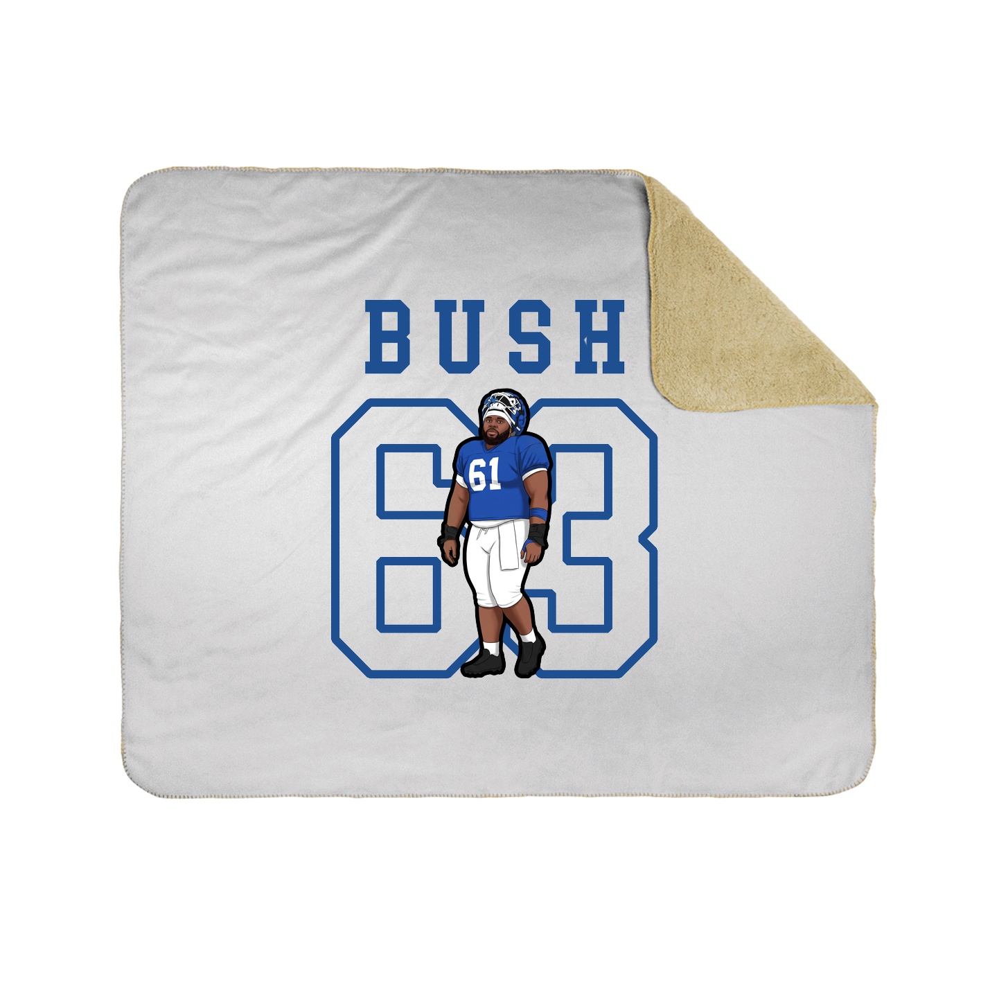Throw Blanket — Shirsey in White