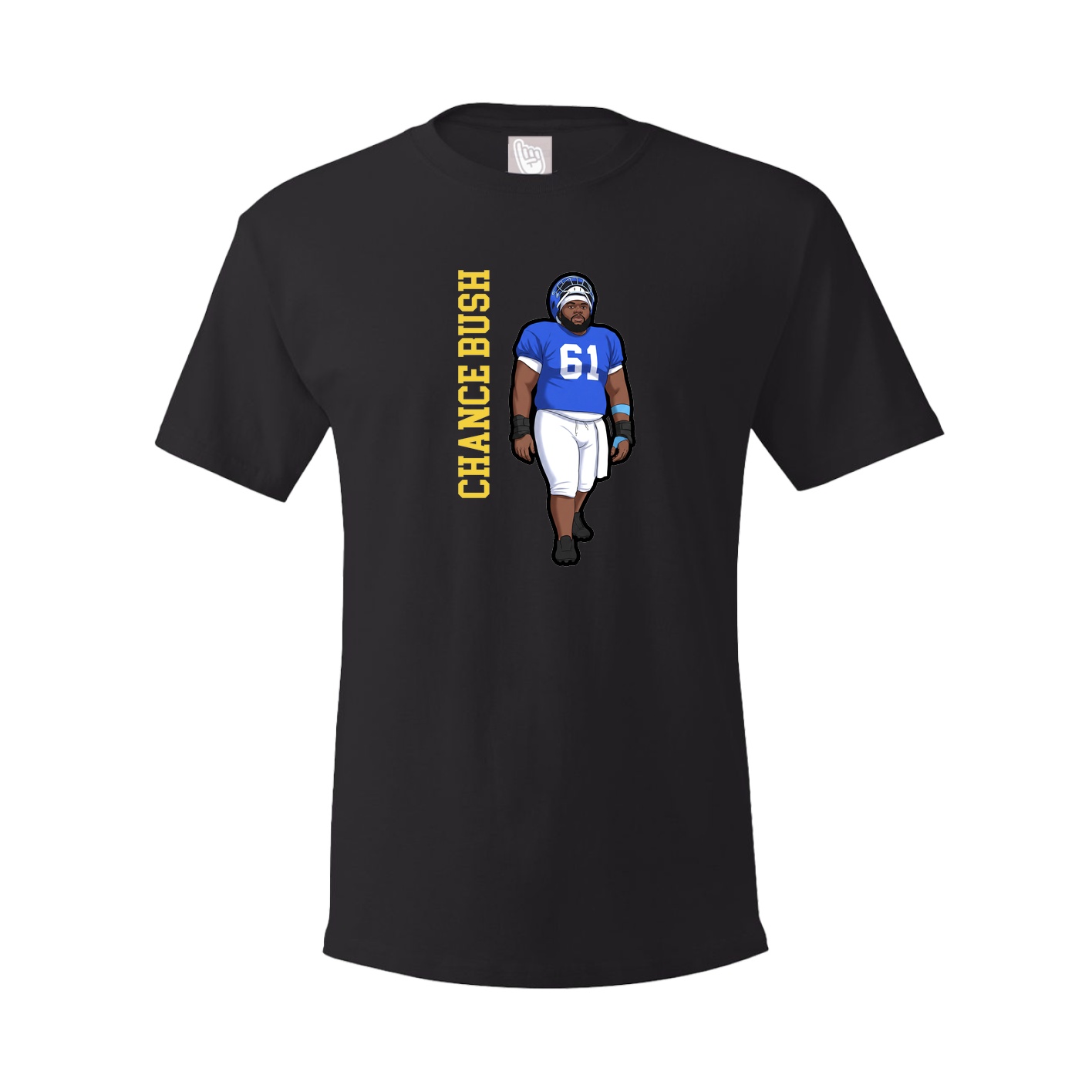 Youth Tee — Name Vertical in Black
