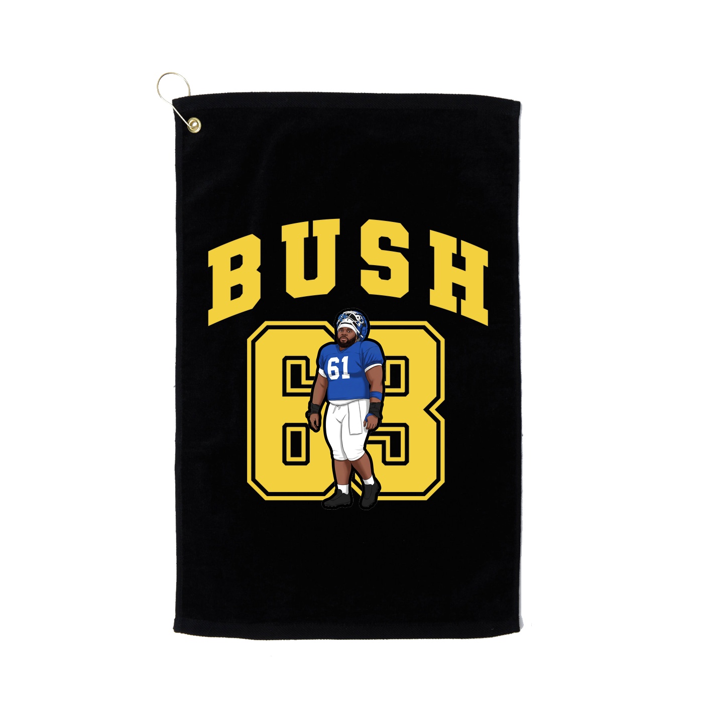 Golf Towel — Number in Black