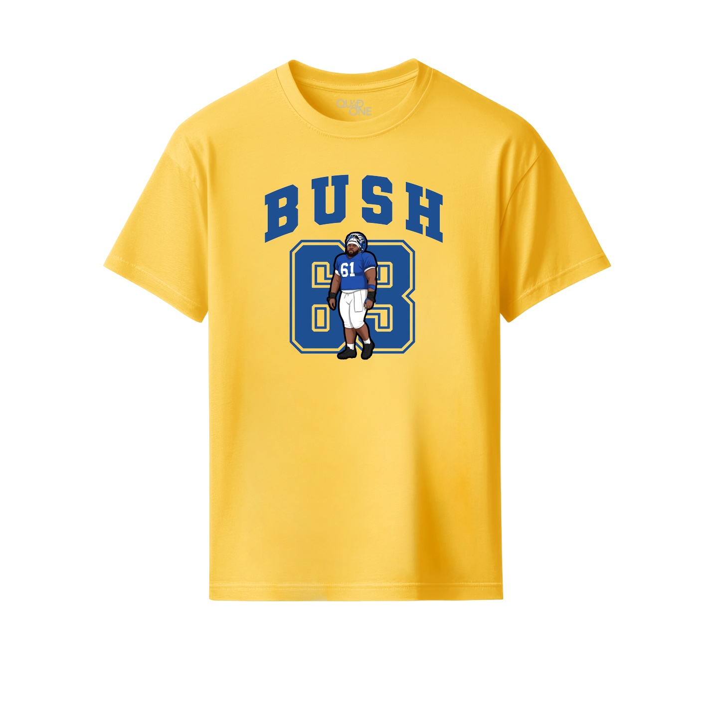 Youth Tee — Number in Yellow