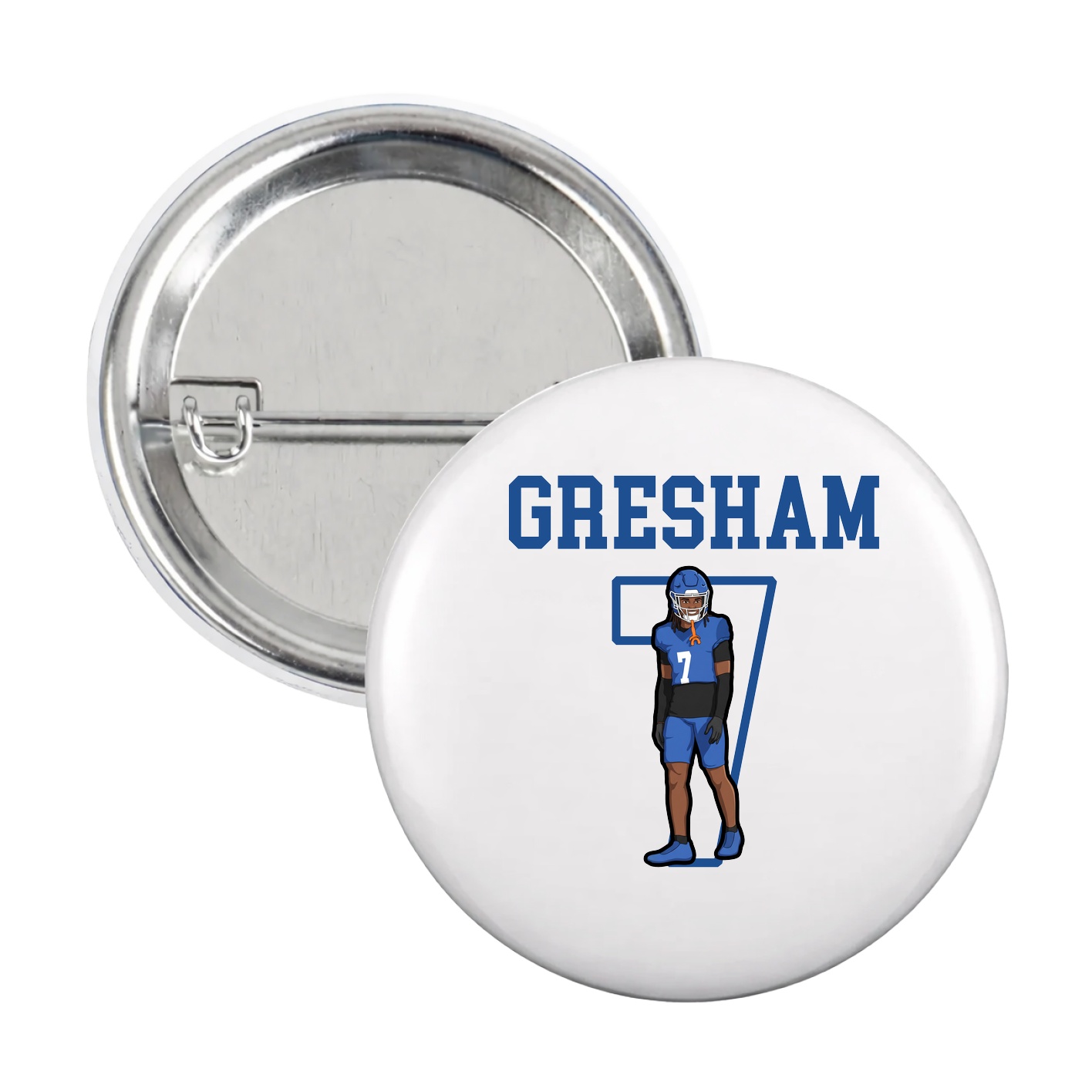 Game Day Button — Shirsey in White